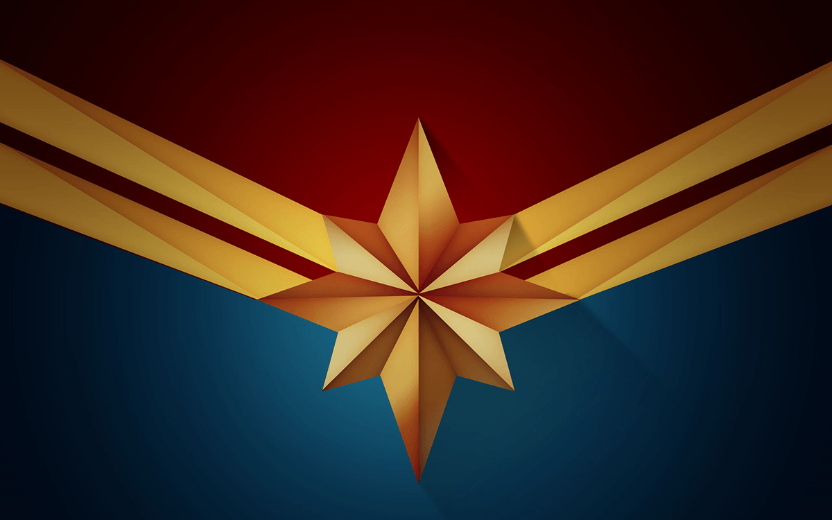 Captain Marvel Logo 4K Wallpapers