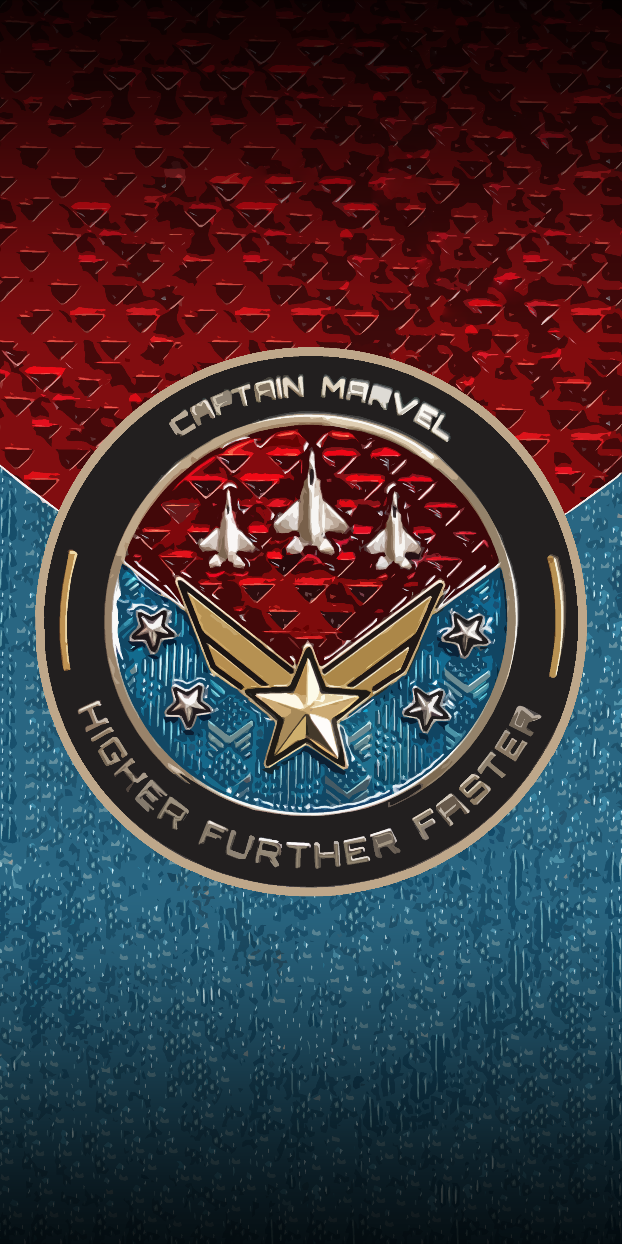 Captain Marvel Logo 4K Wallpapers