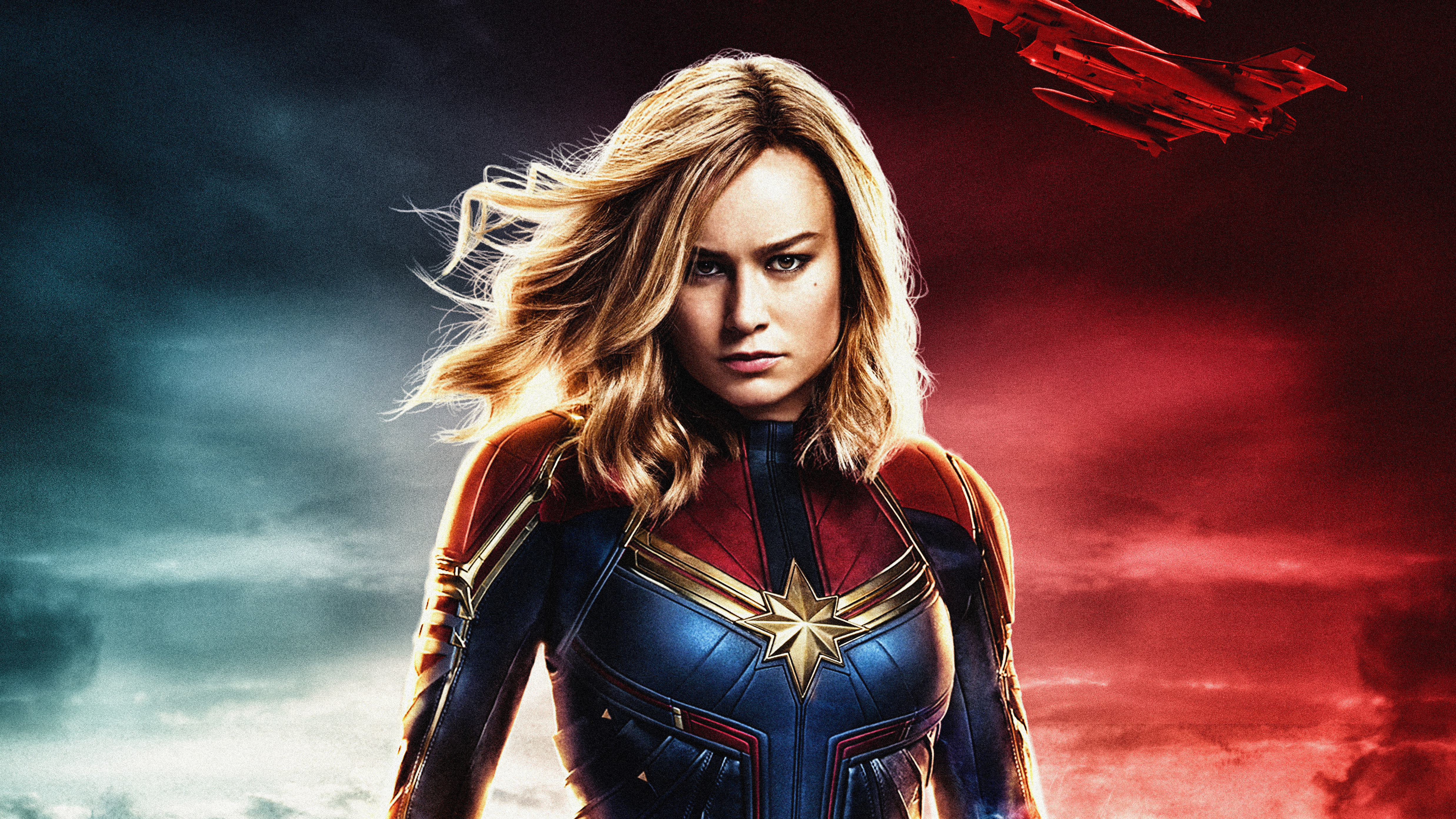 Captain Marvel Logo 4K Wallpapers