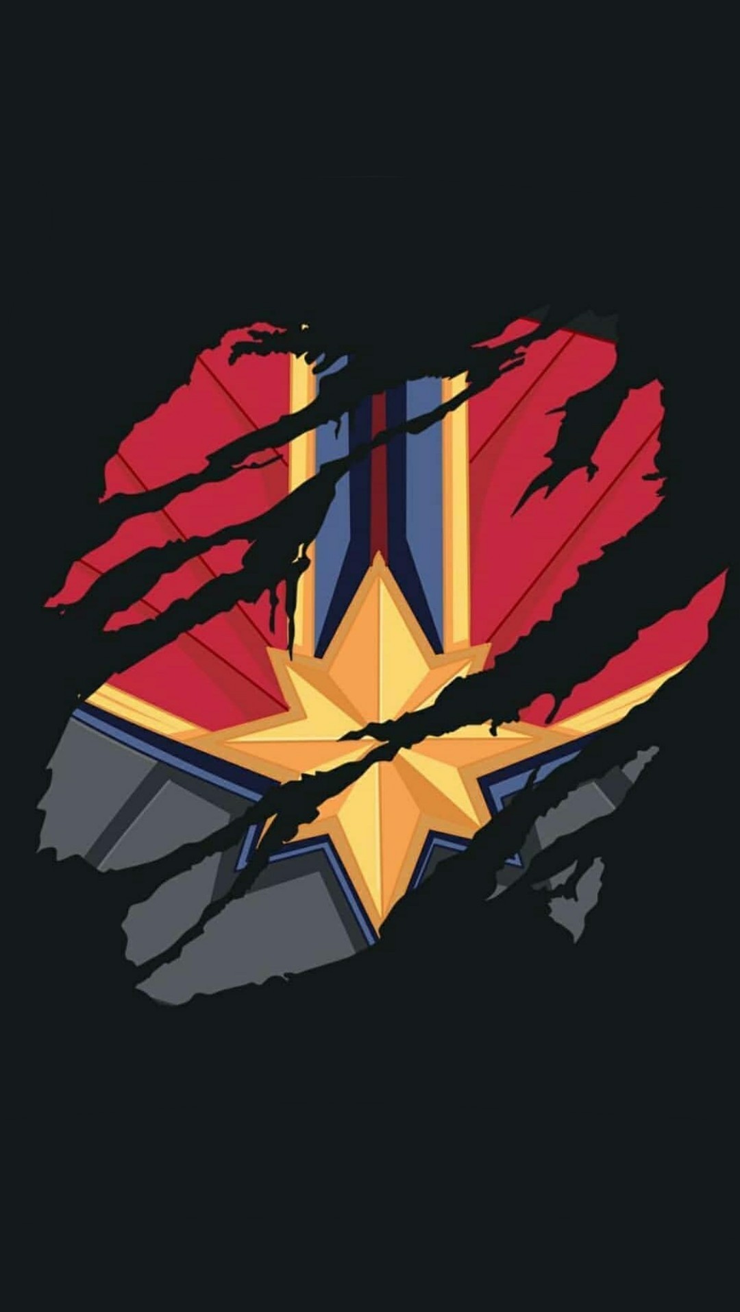 Captain Marvel Logo 4K Wallpapers