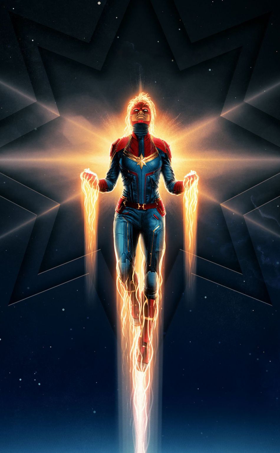 Captain Marvel Teaser Poster Art Wallpapers