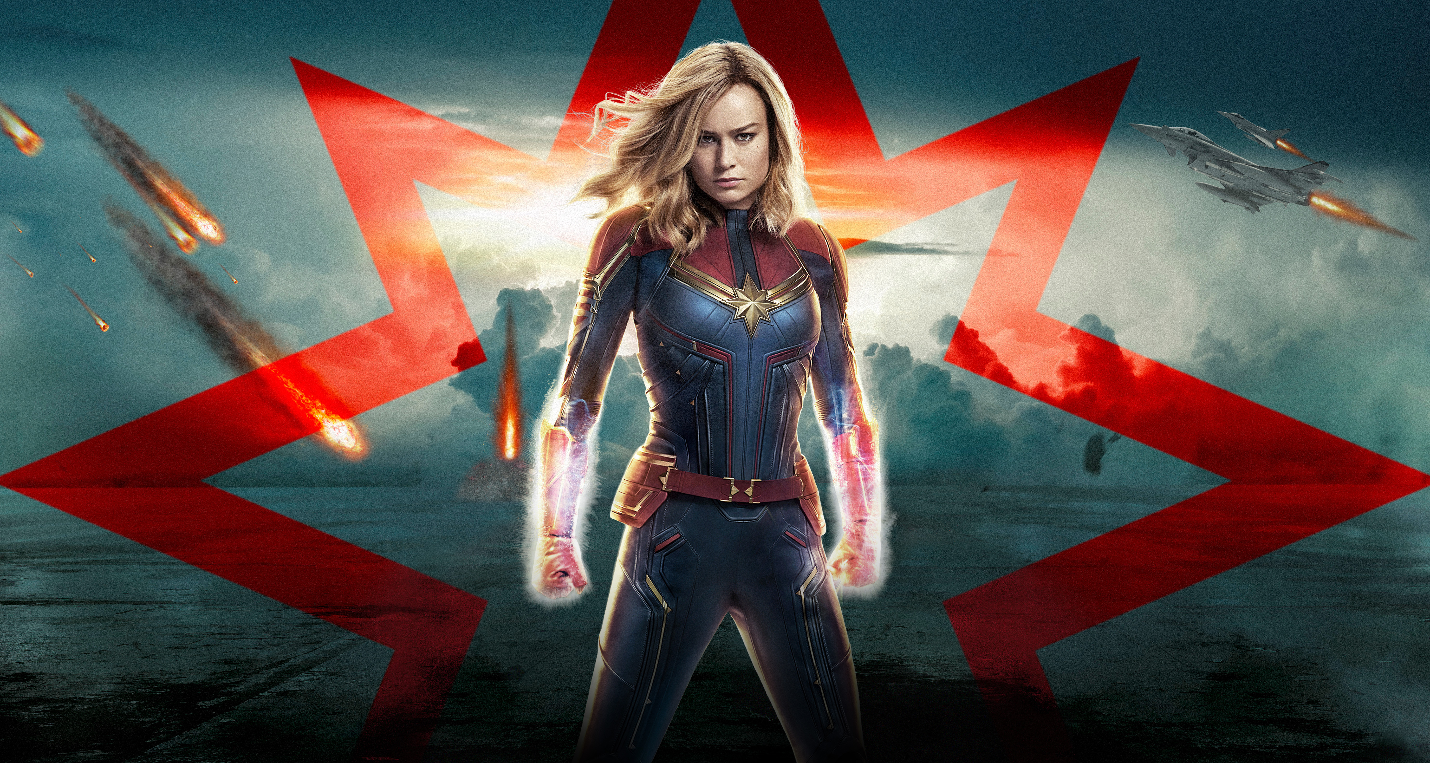 Captain Marvel Teaser Poster Art Wallpapers