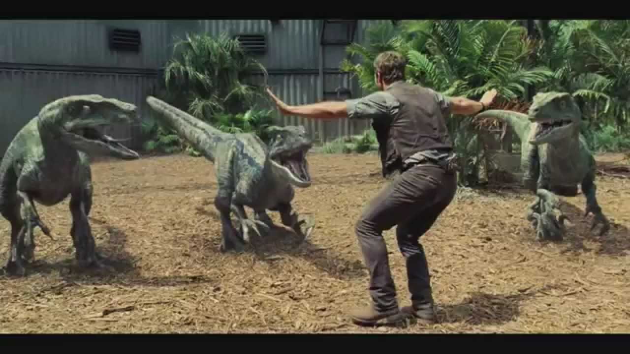 Chris Pratt And Little Raptor Jurassic World Wallpapers