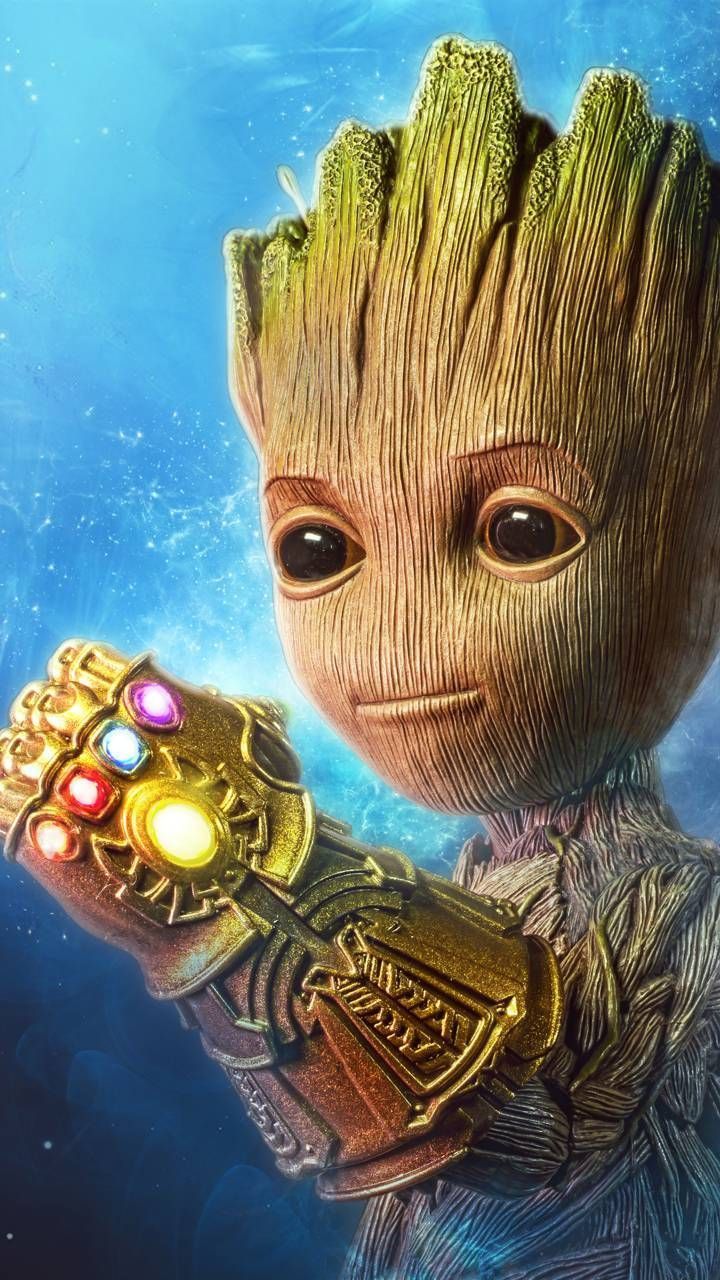 Cute Baby Groot In Guardians Of The Galaxy Wallpapers