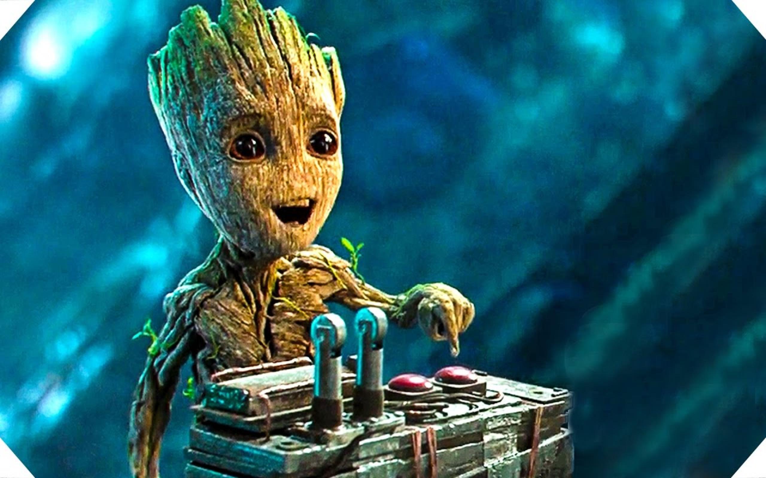 Cute Baby Groot In Guardians Of The Galaxy Wallpapers