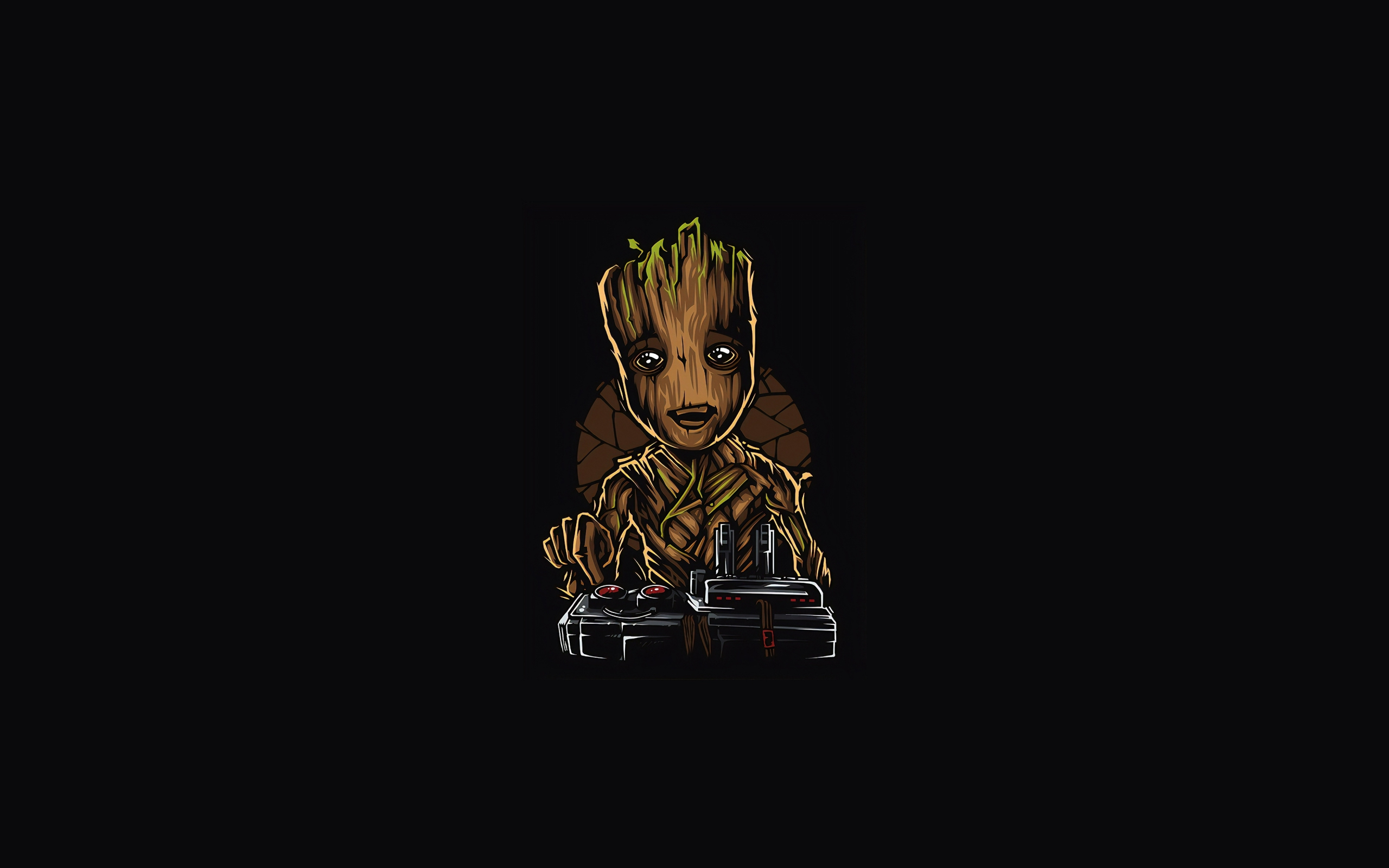 Cute Baby Groot In Guardians Of The Galaxy Wallpapers