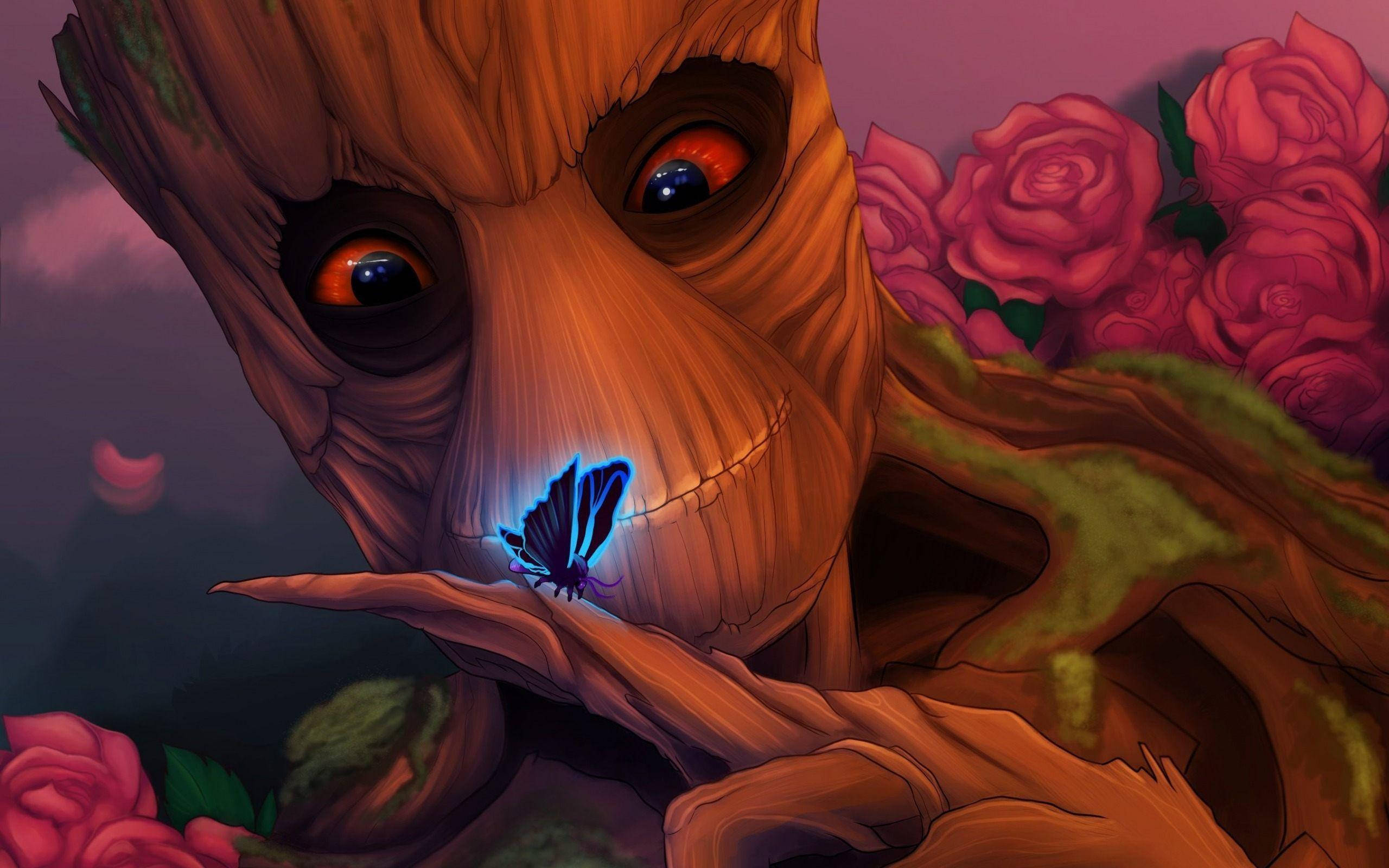 Cute Baby Groot In Guardians Of The Galaxy Wallpapers