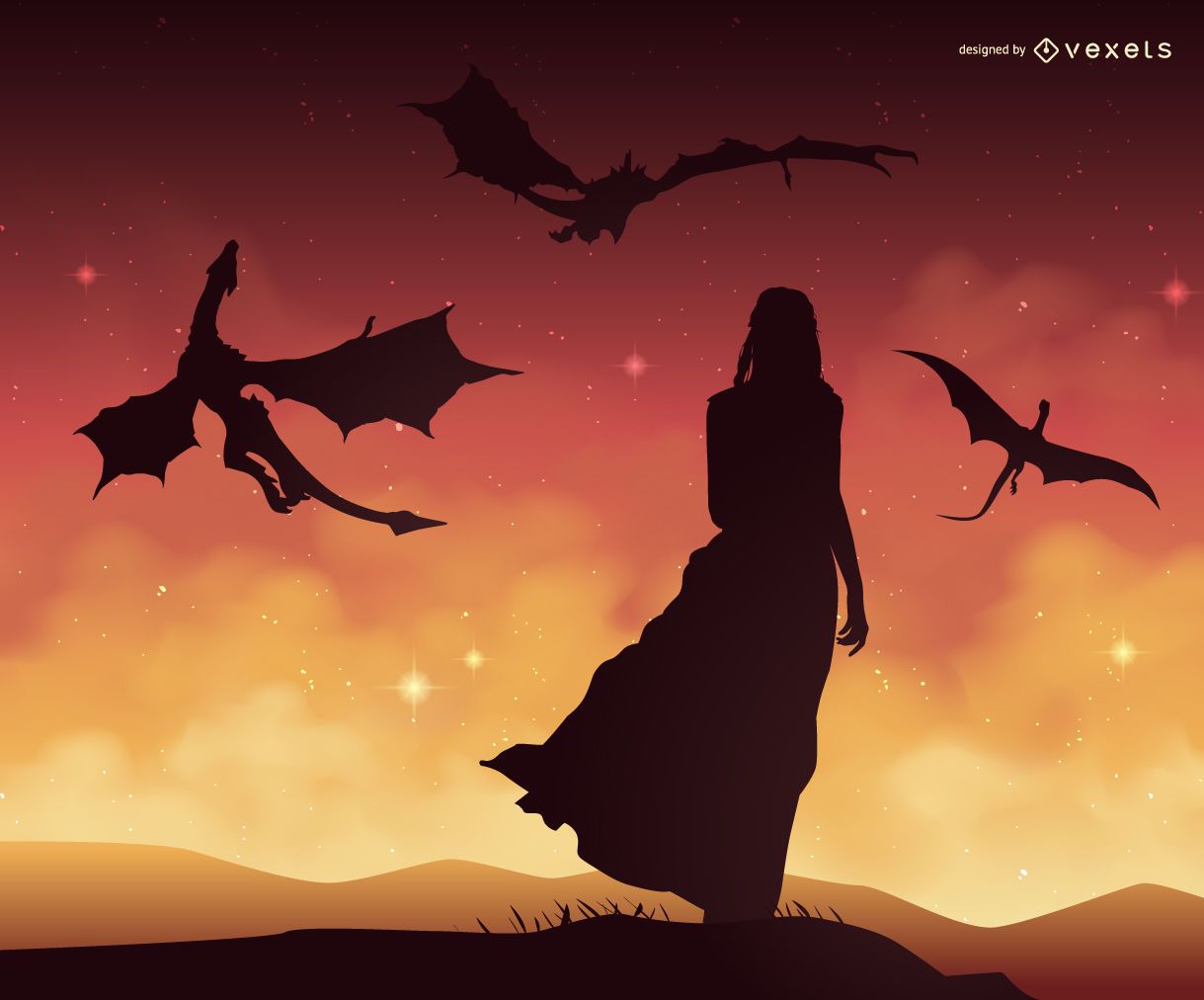 Daenerys Targaryen Game Of Thrones Flying Dragon Artwork Wallpapers