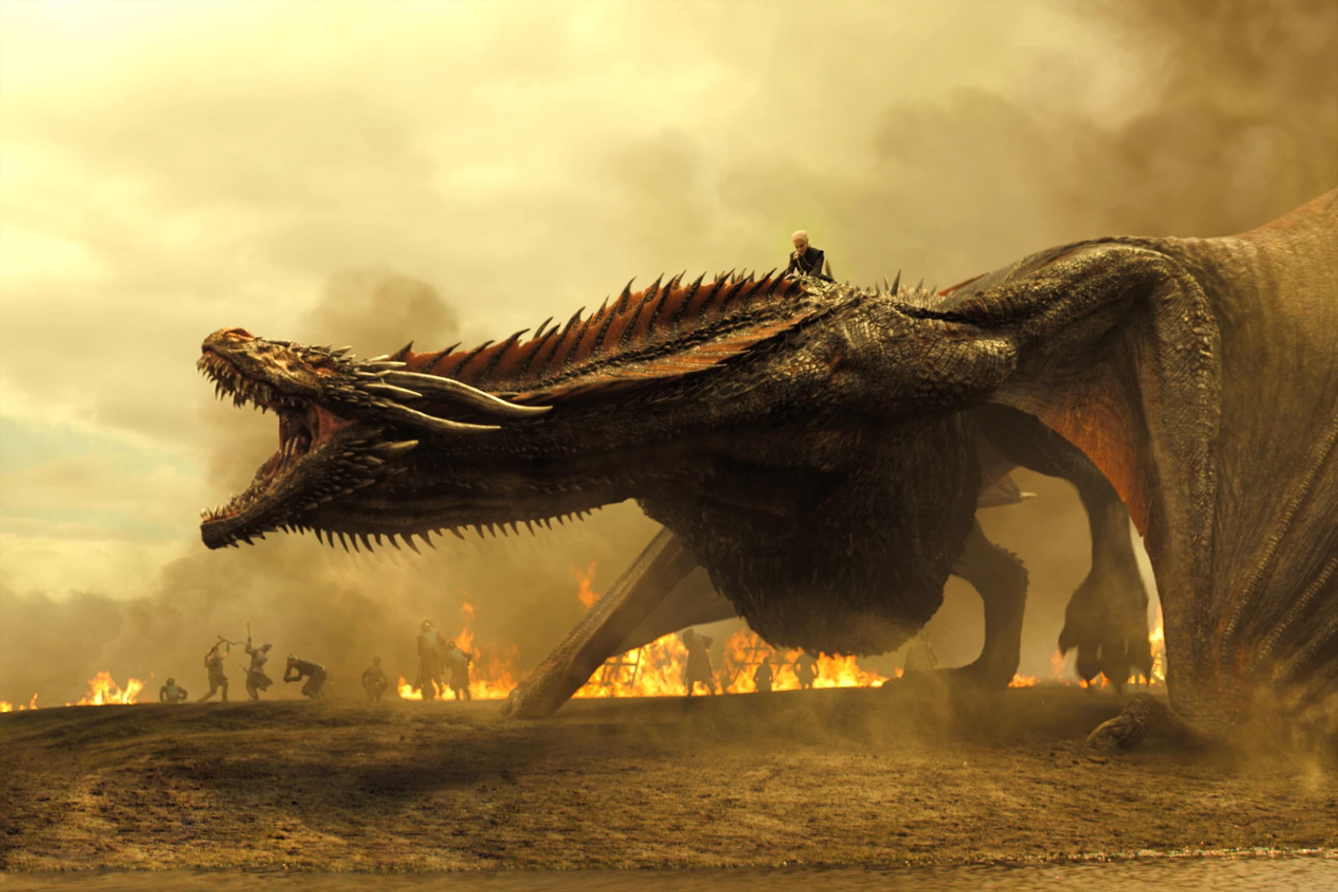 Daenerys Targaryen With Dragon Artwork Wallpapers