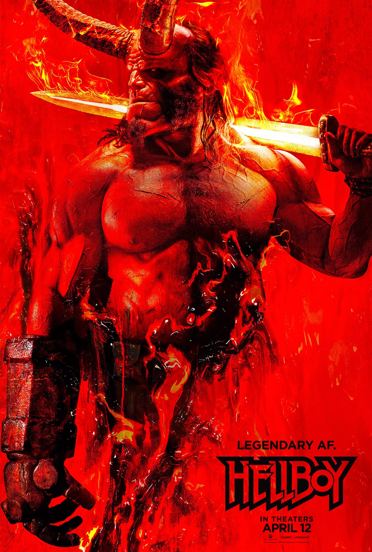 David Harbour Hellboy Movie 2018 Promotional Art Wallpapers