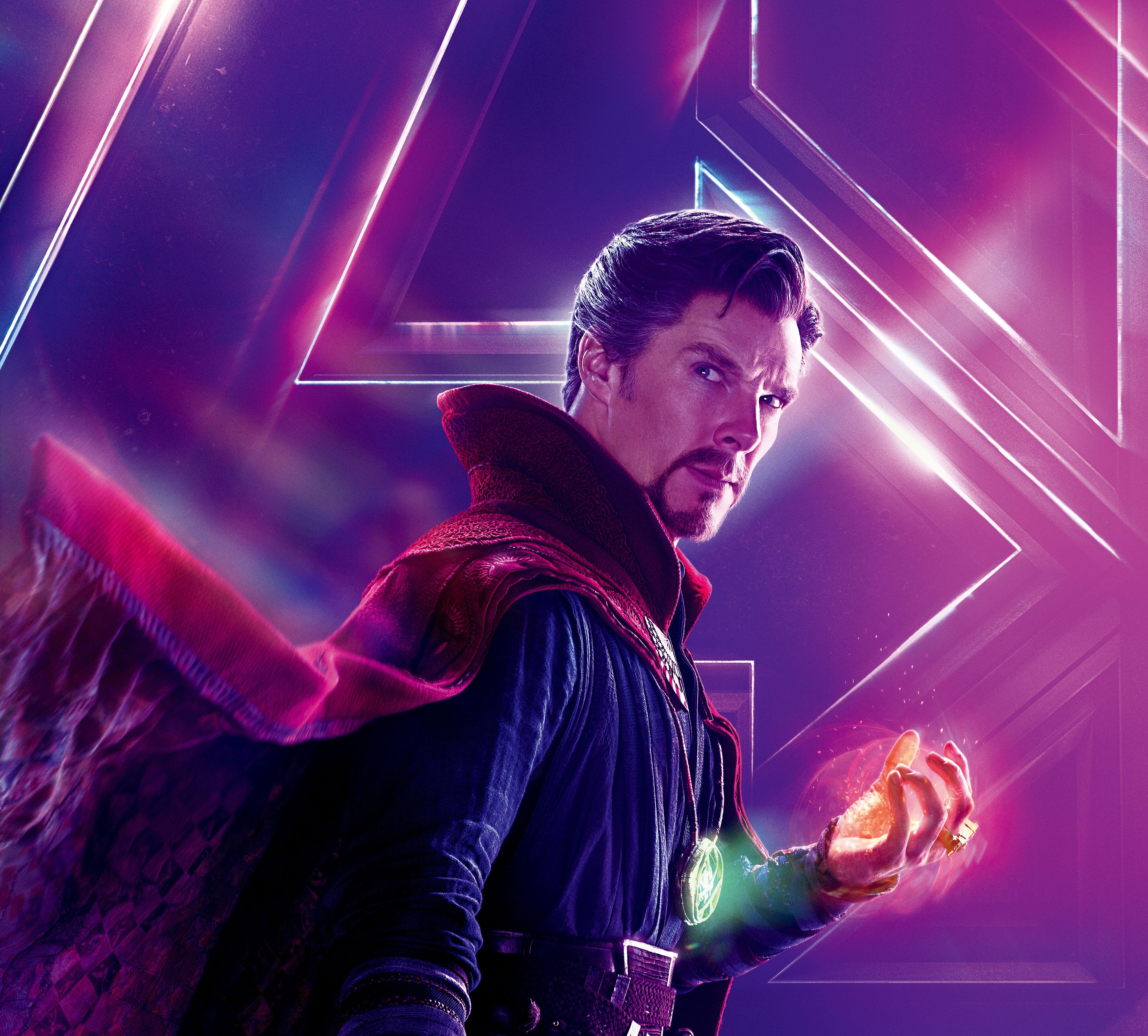 Doctor Strange, Falcon, Scarlet Witch And Hawkeye In Avengers Infinity War Wallpapers