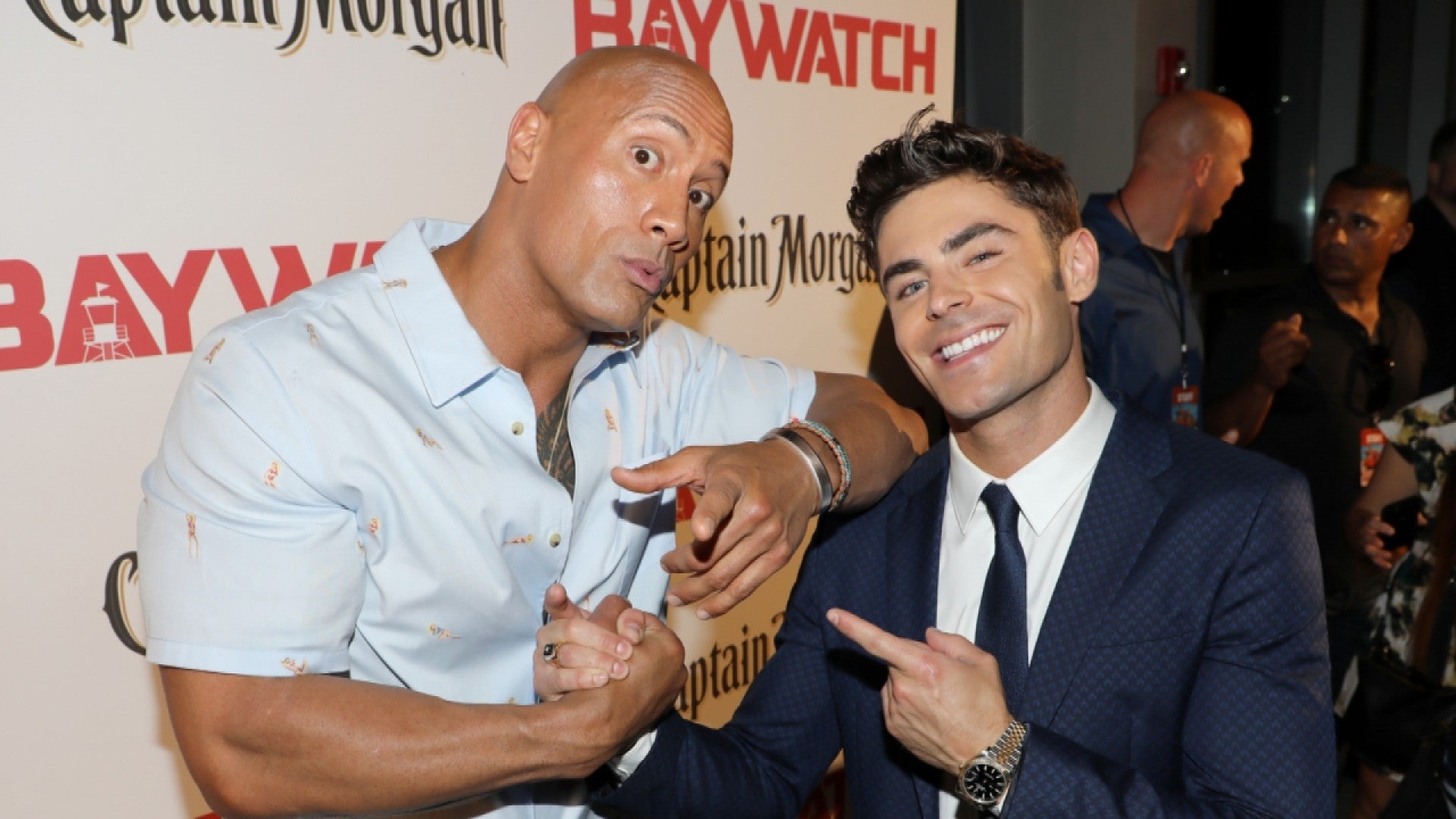 Dwayne Johnson And Zac Efron In Baywatch Wallpapers