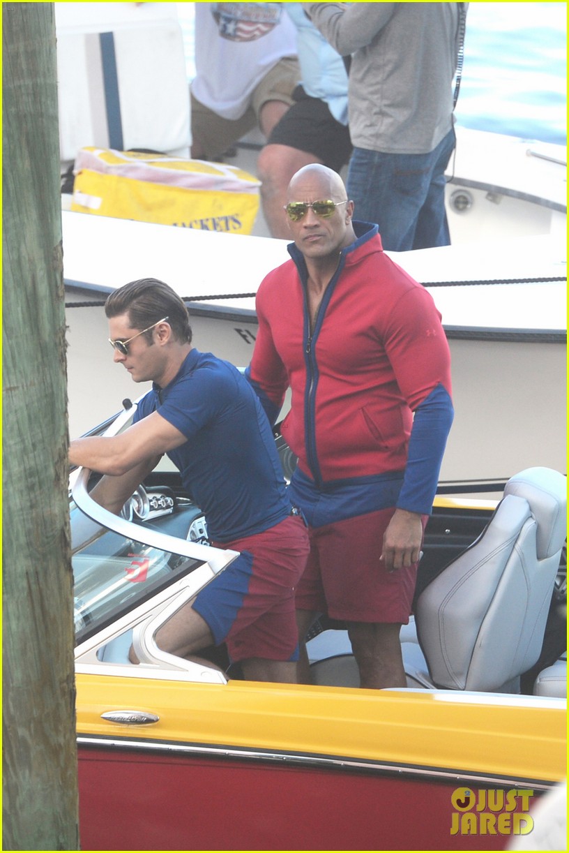 Dwayne Johnson And Zac Efron In Baywatch Wallpapers