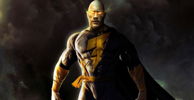 Dwayne Johnson As Black Adam Art Wallpapers