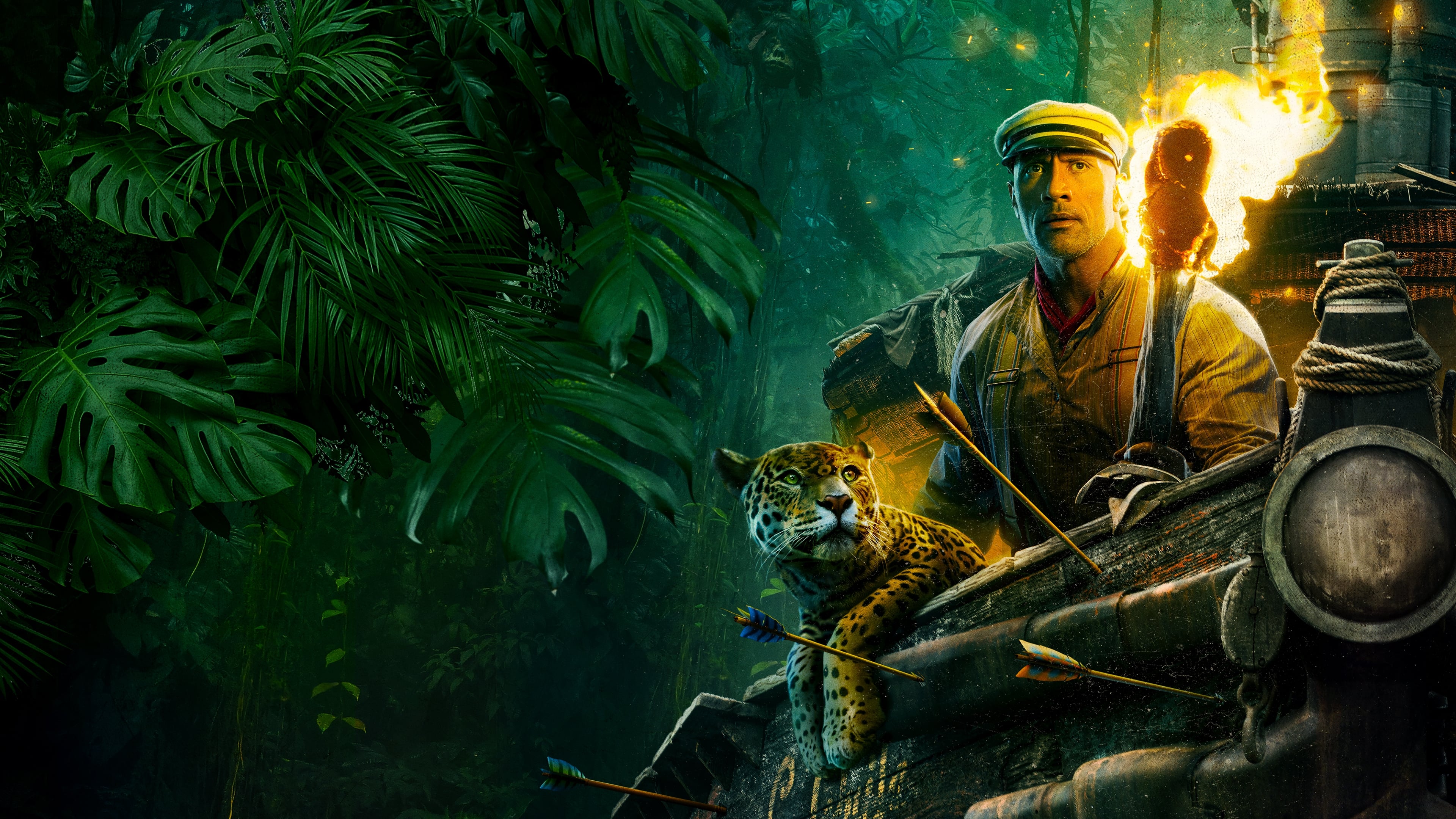 Dwayne Johnson In Jungle Cruise Movie Wallpapers