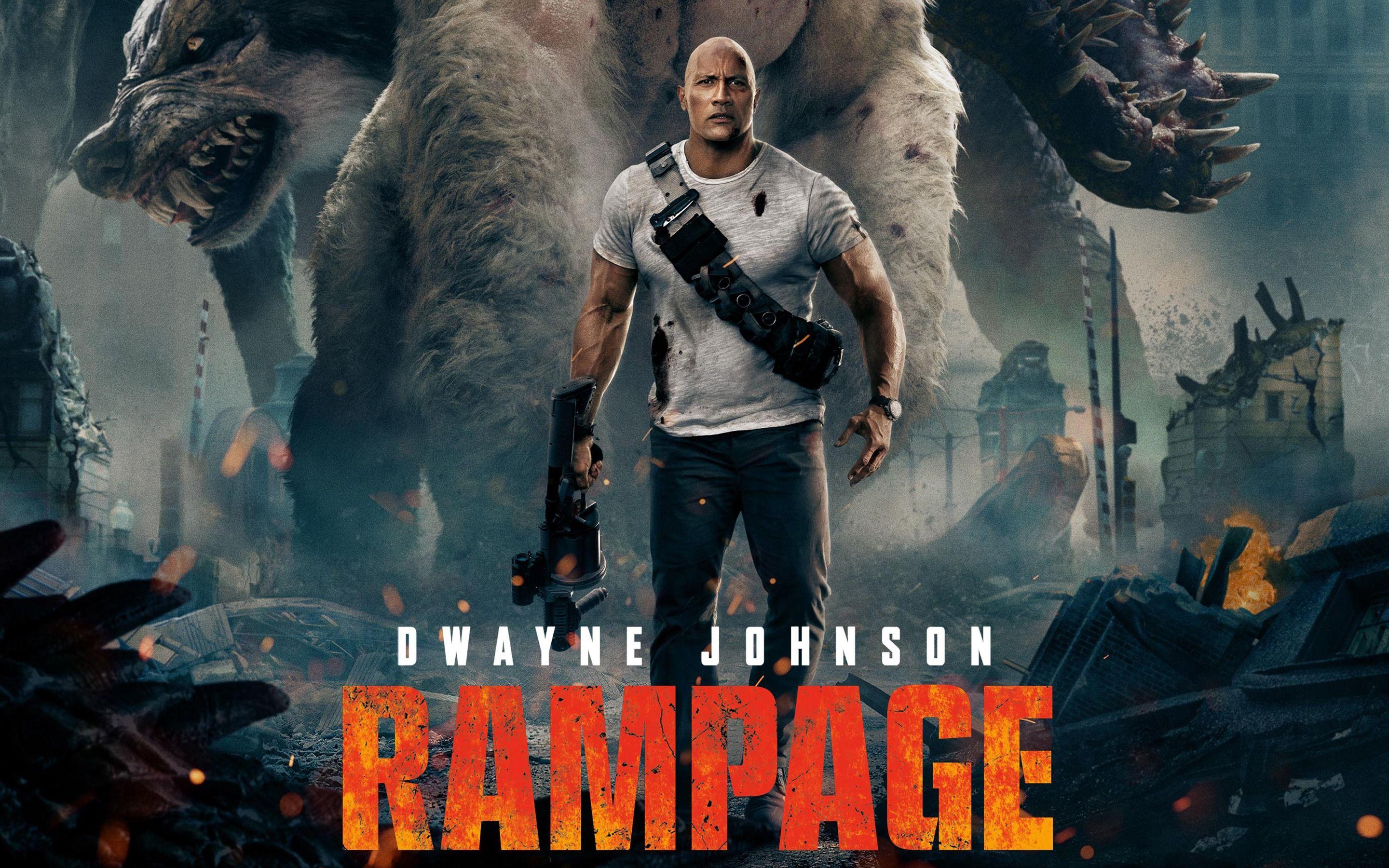 Dwayne Johnson Rampage Movie 2018 Wallpapers