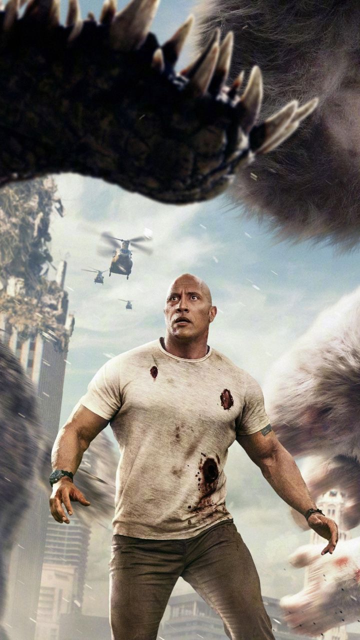 Dwayne Johnson Rampage Movie 2018 Wallpapers