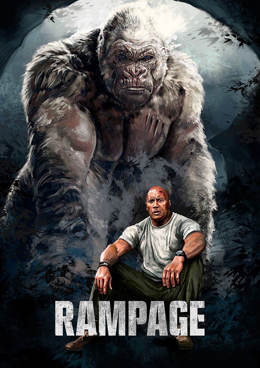 Dwayne Johnson Rampage Movie 2018 Wallpapers