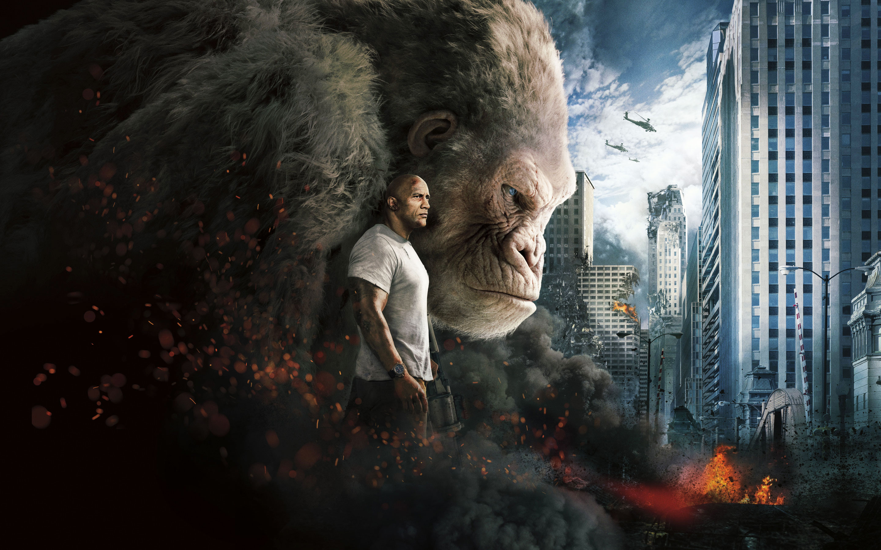 Dwayne Johnson Rampage Movie 2018 Wallpapers