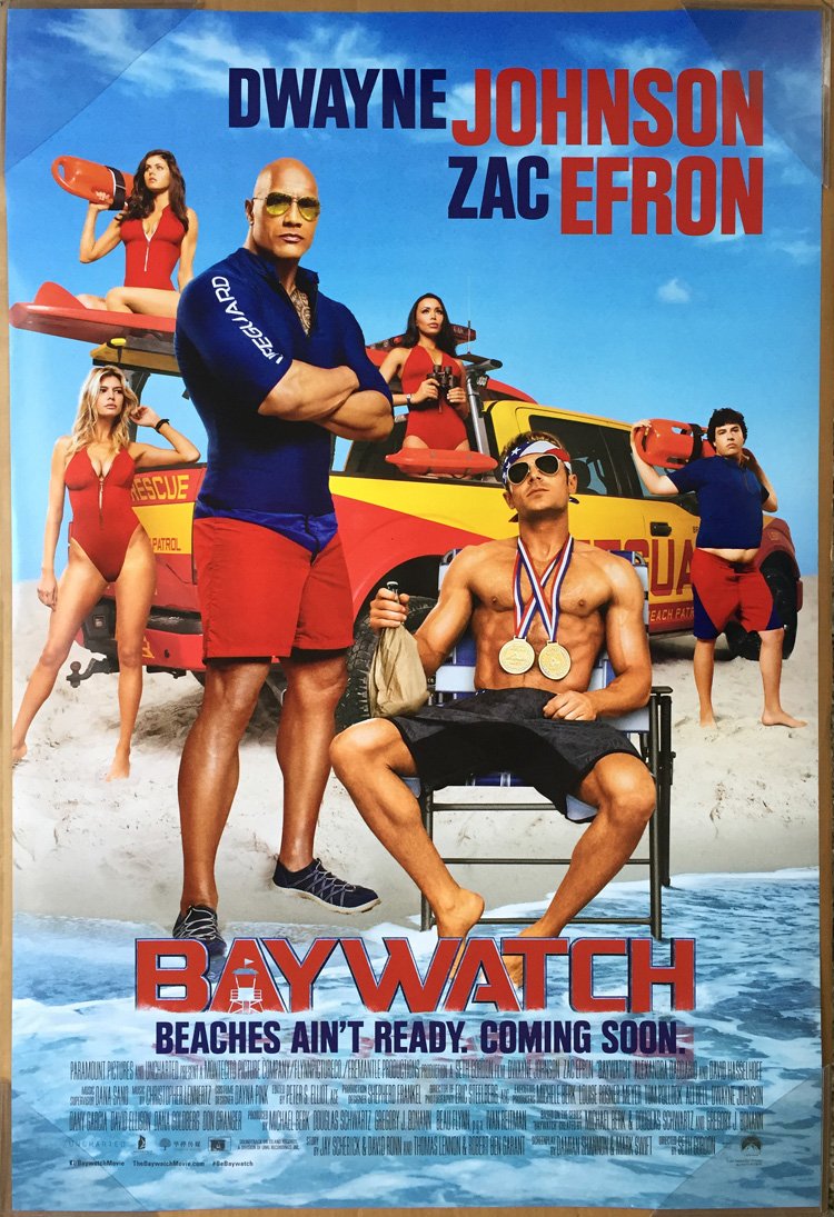 Dwayne 'The Rock' Johnson And Zac Efron In Baywatch Movie Wallpapers