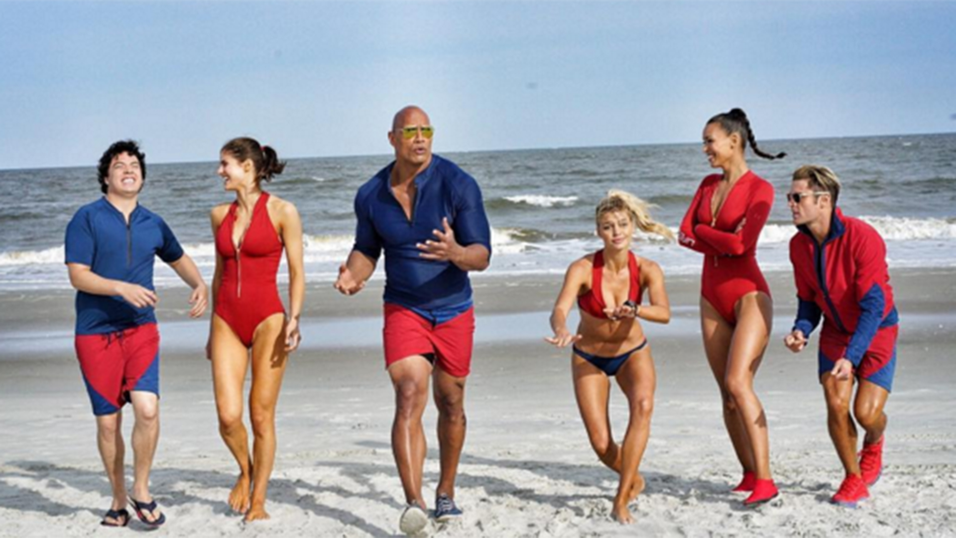 Dwayne 'The Rock' Johnson And Zac Efron In Baywatch Movie Wallpapers