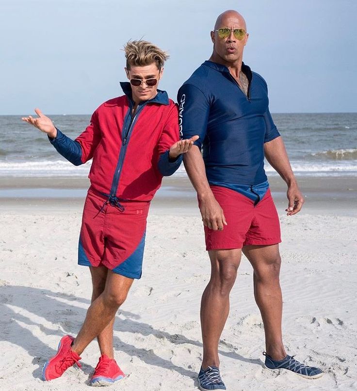 Dwayne 'The Rock' Johnson And Zac Efron In Baywatch Movie Wallpapers