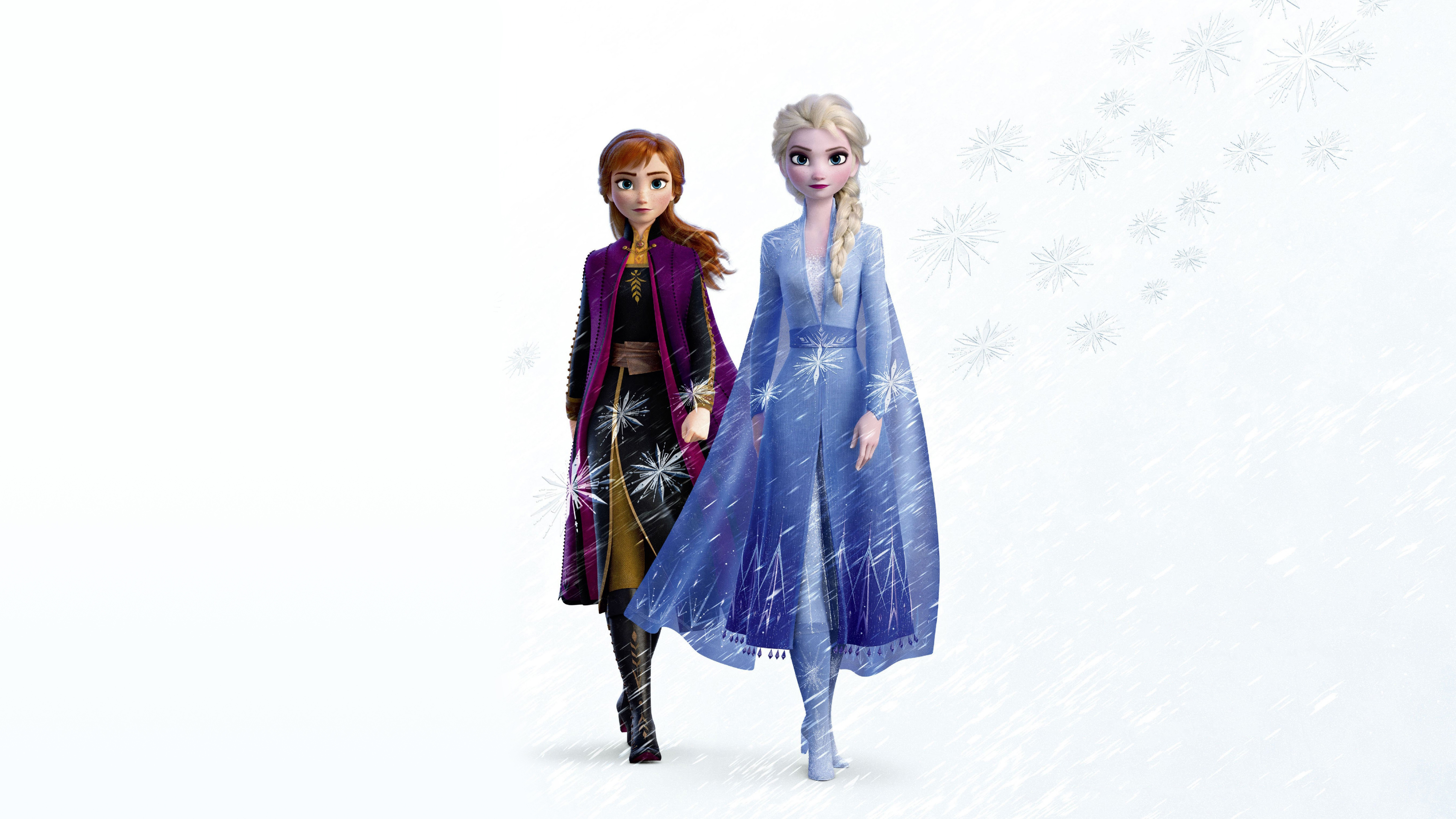 Elsa And Anna In Frozen 2 Movie Wallpapers