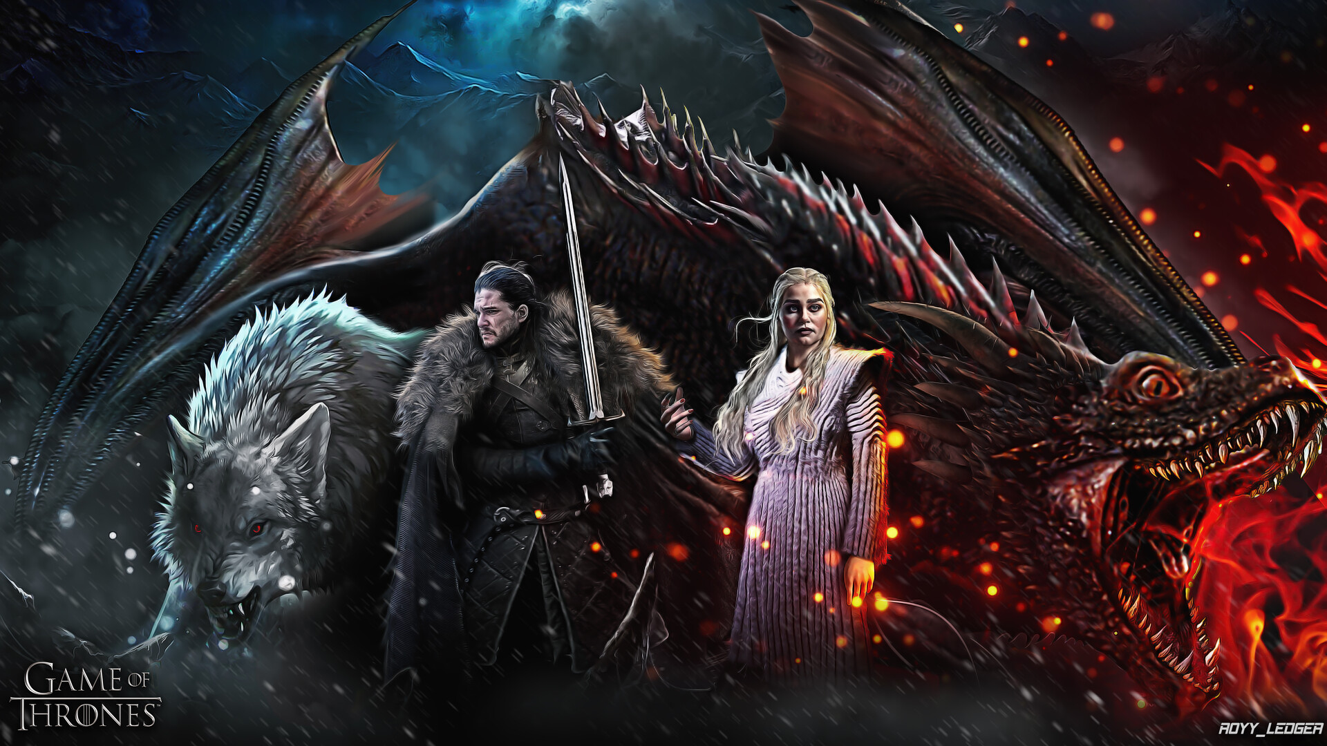 Game Of Thrones Season 7 Daenerys And Jon Snow Wallpapers