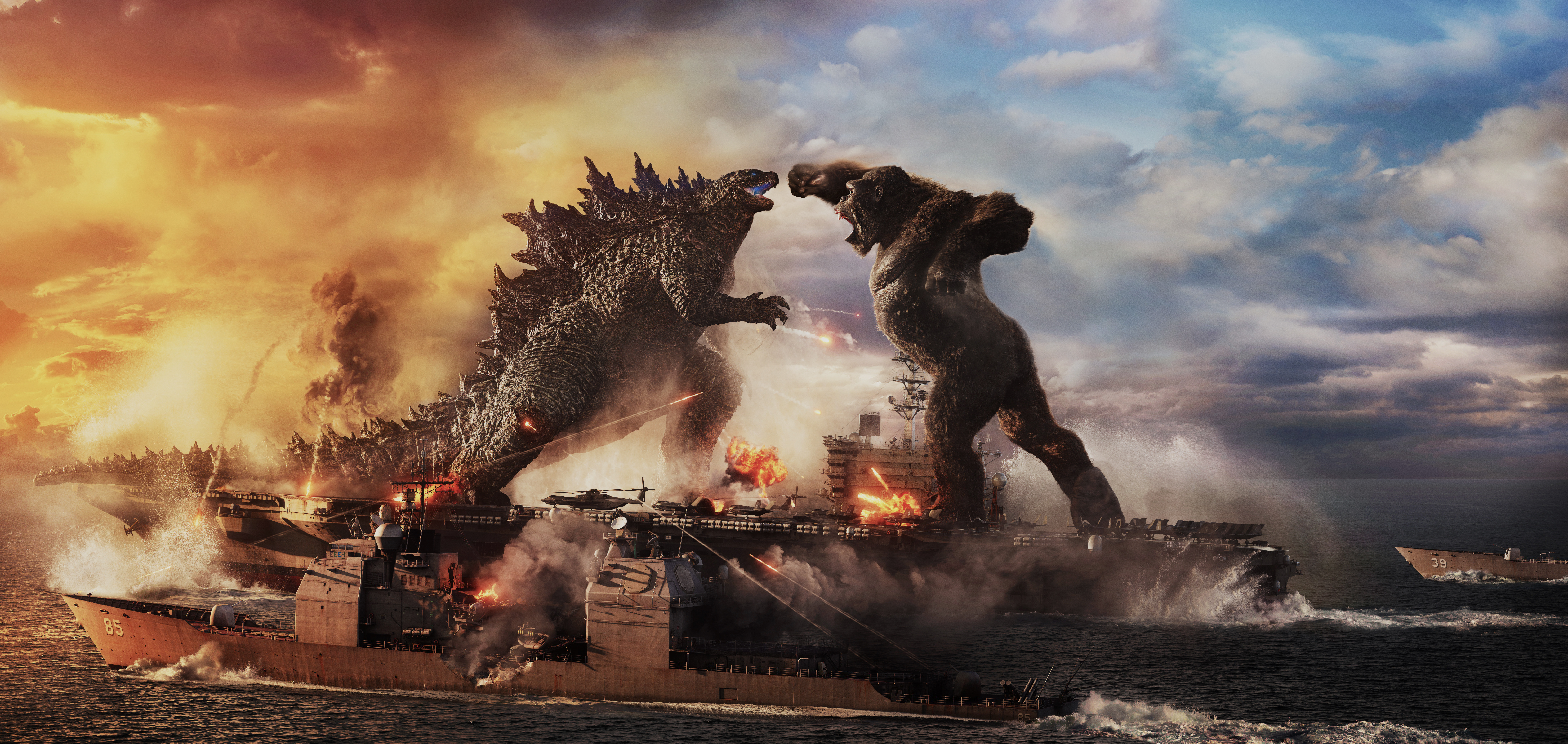 Godzilla Kong Battle Wallpapers