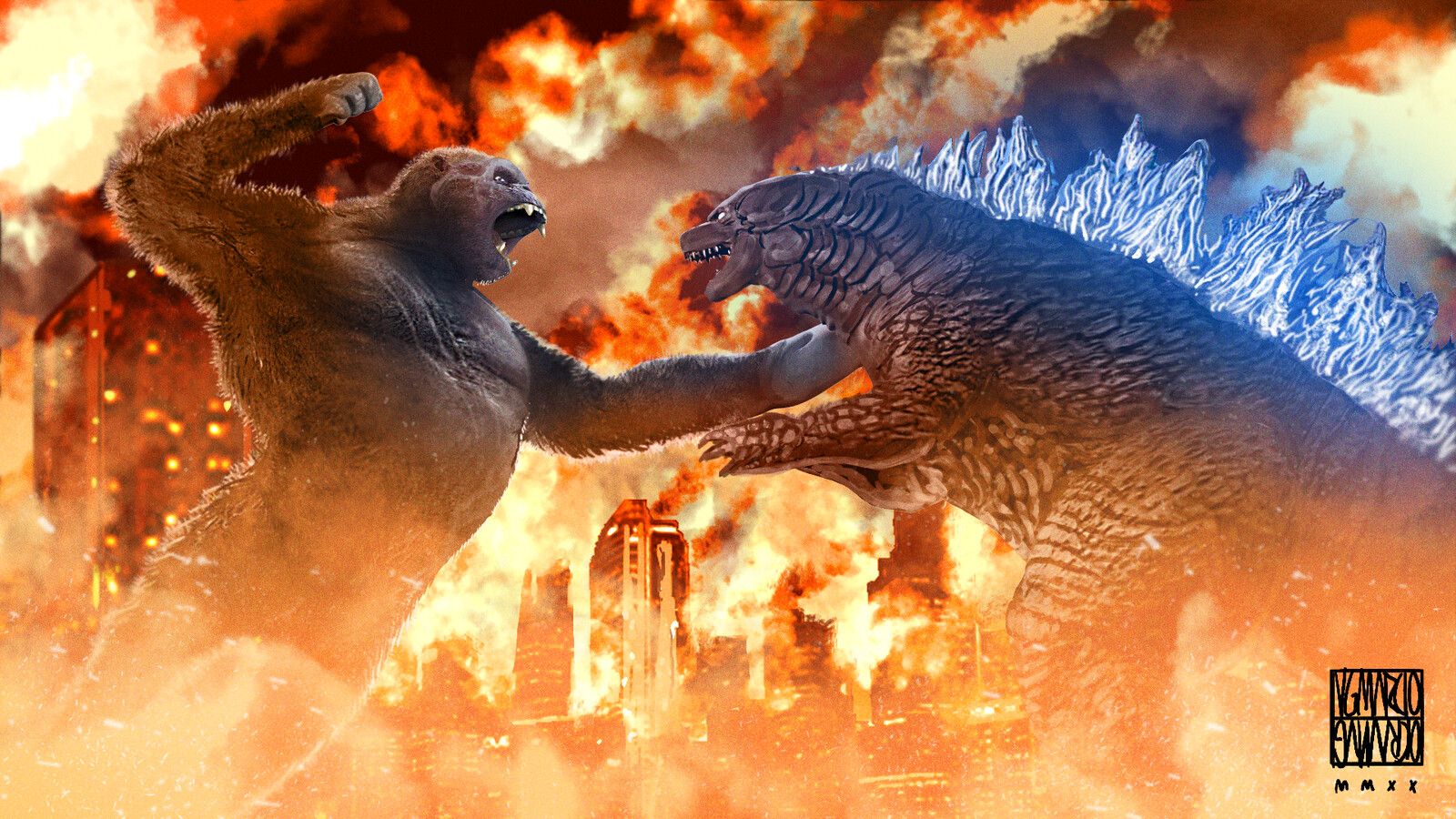 Godzilla Vs Kong 2021 Fanart Wallpapers