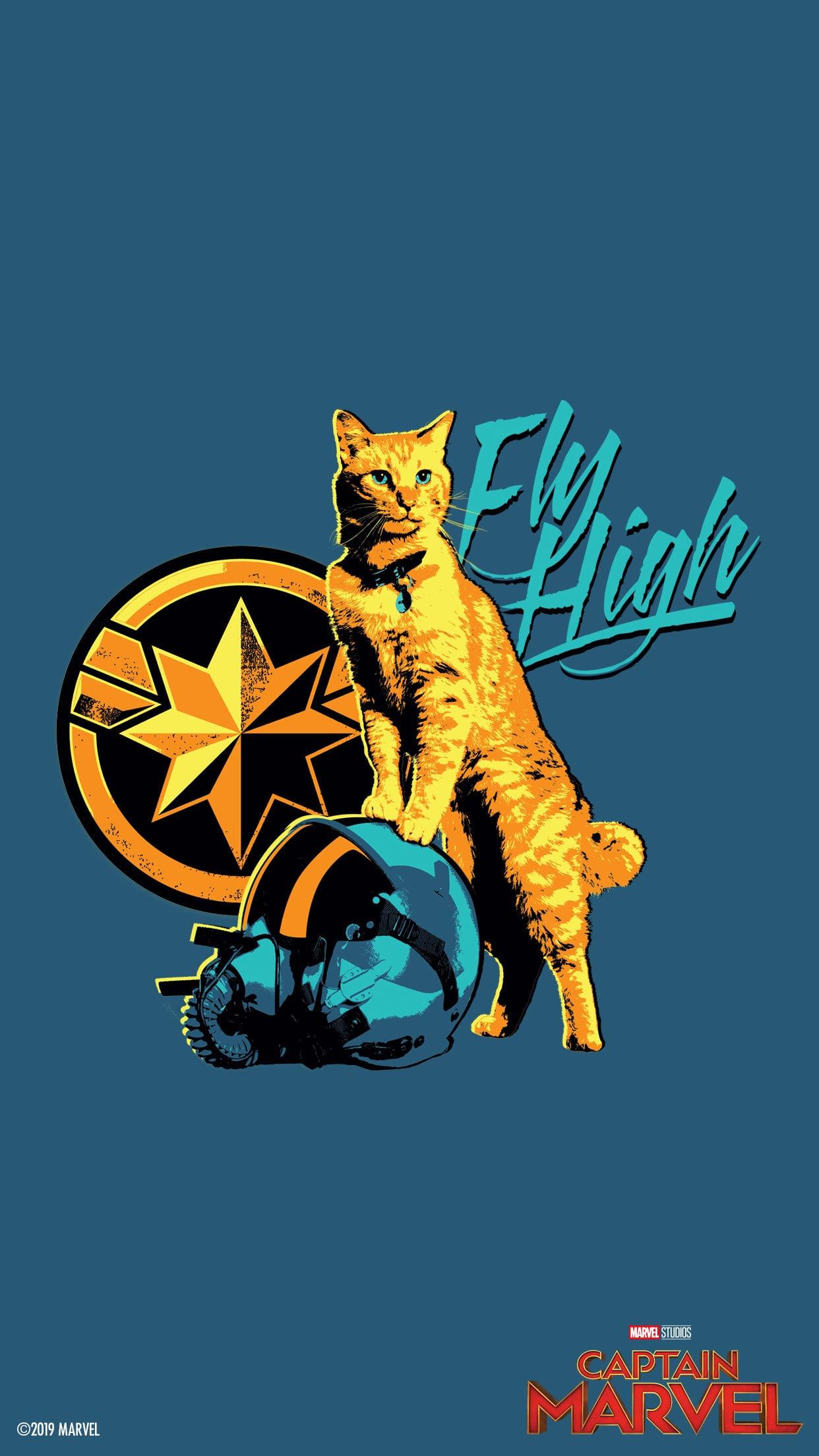 Goose The Cat In Captain Marvel Image Wallpapers