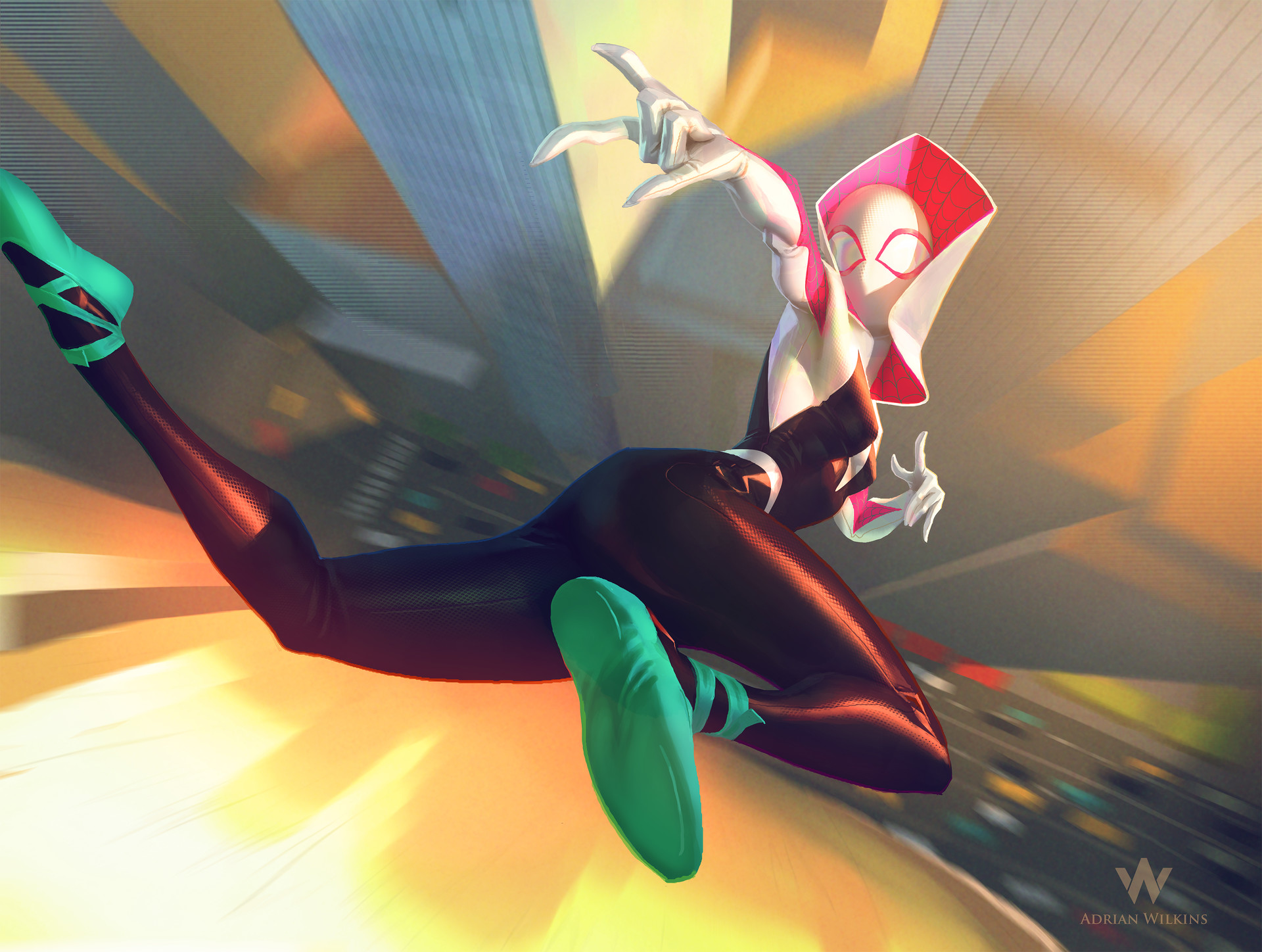 Gwen Stacy In Spider-Man Across The Spider-Verse Wallpapers