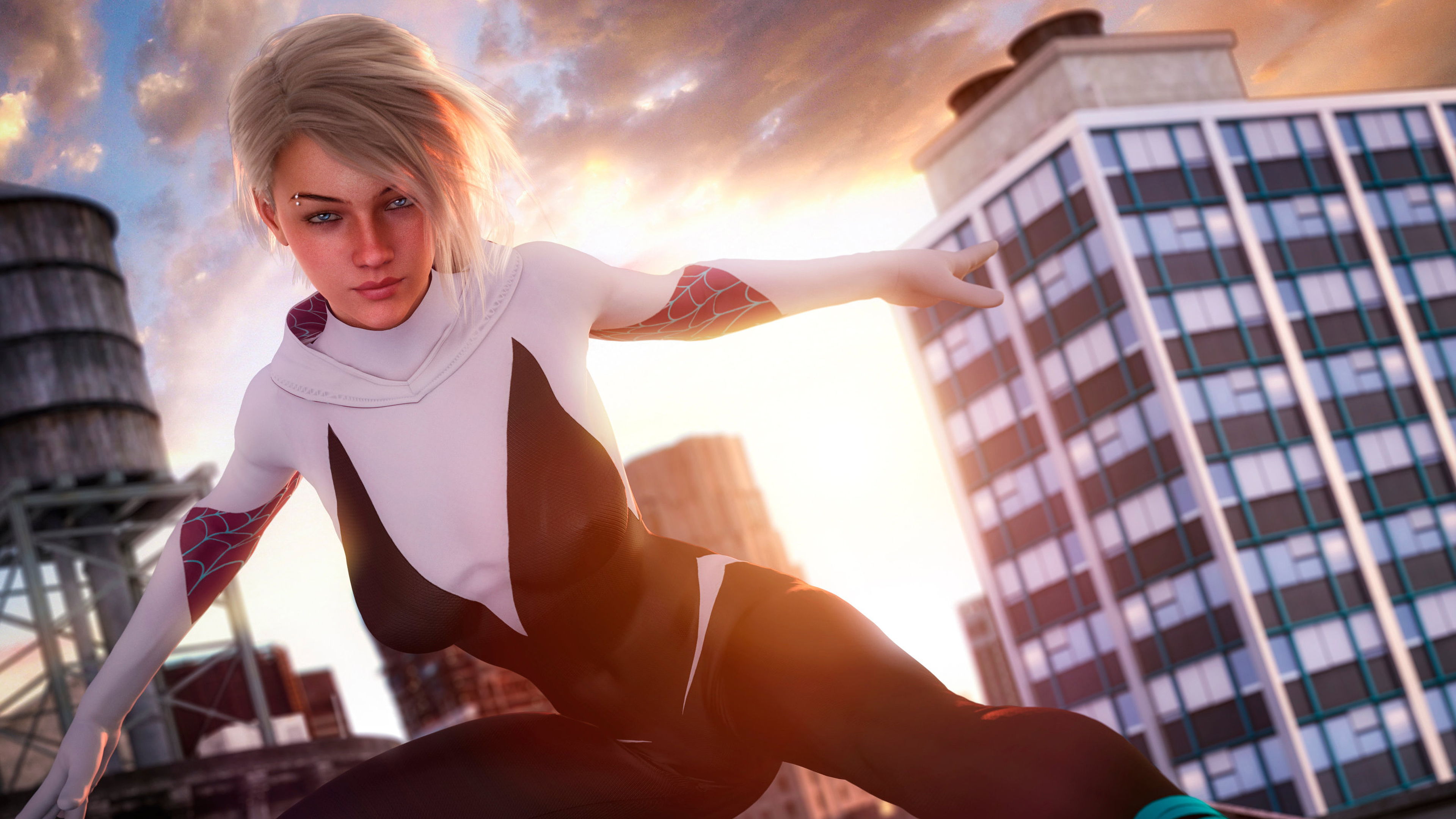 Gwen Stacy In Spider-Man Across The Spider-Verse Wallpapers