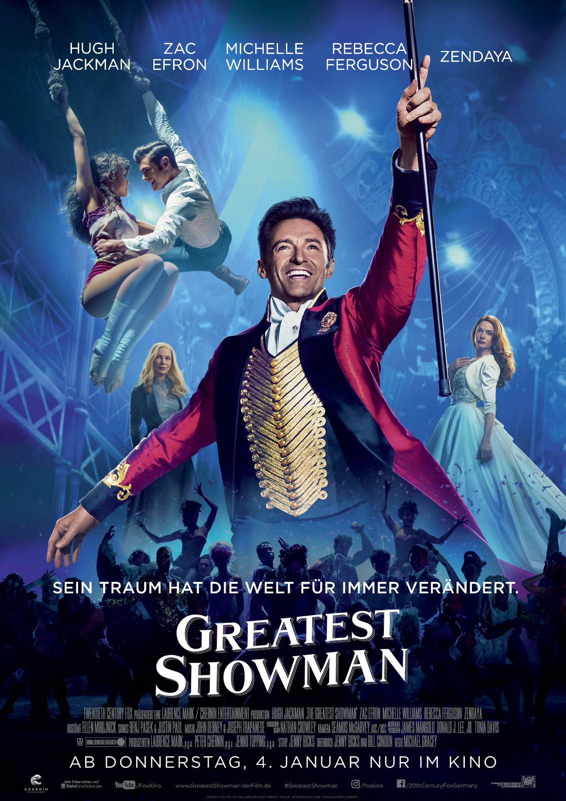 Hugh Jackman From The Greatest Showman 2017 Wallpapers