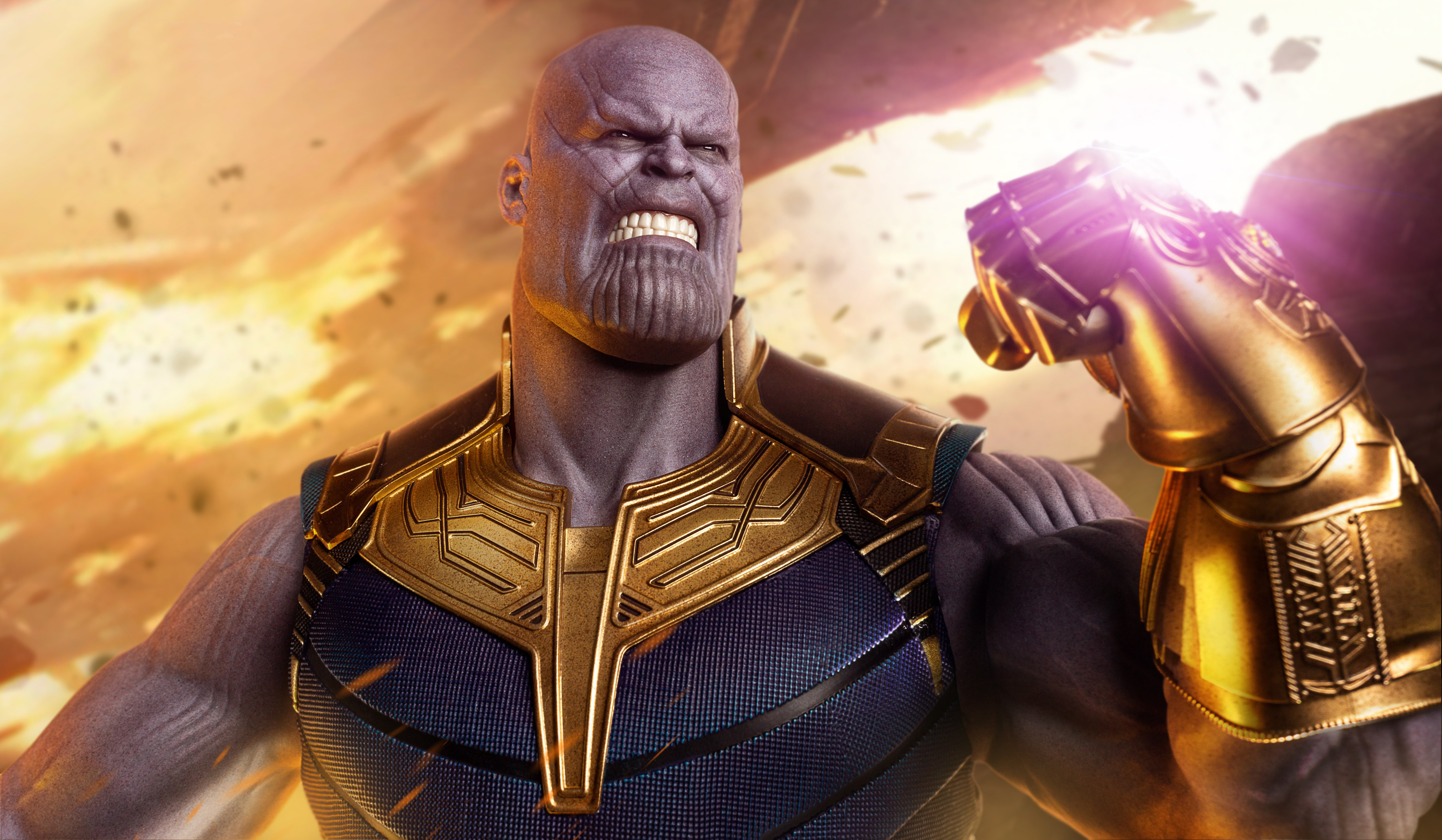 Infinity Gauntlet Of Thanos Avengers Infinity War 2018 Wallpapers