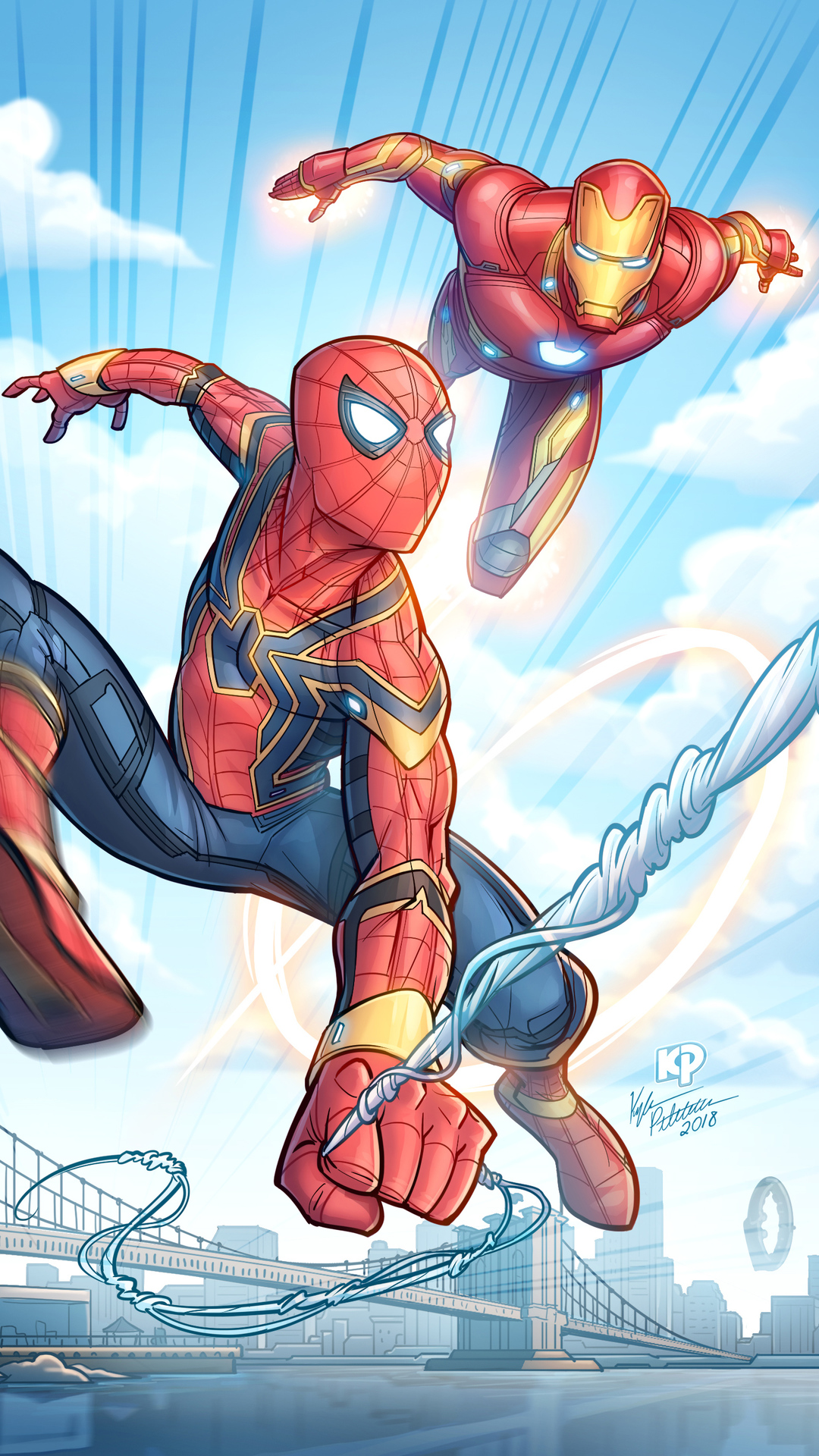 Iron Man And Spiderman Artwork Wallpapers