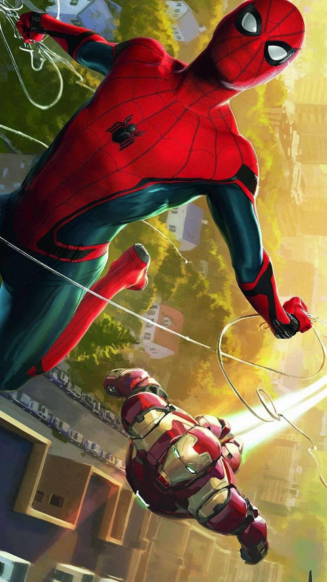 Iron Man And Spiderman Artwork Wallpapers