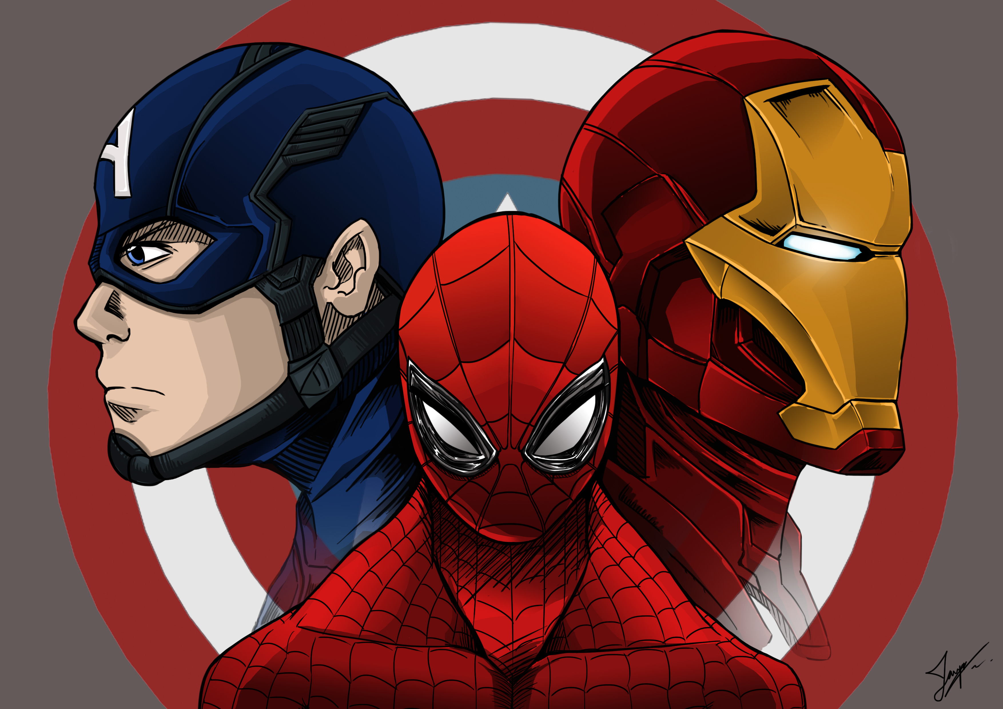 Iron Man And Spiderman Artwork Wallpapers