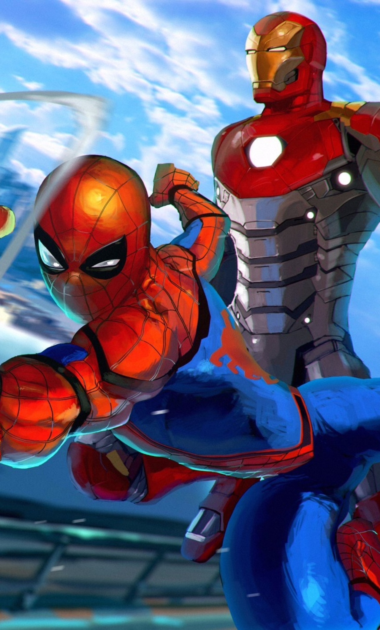 Iron Man And Spiderman Artwork Wallpapers