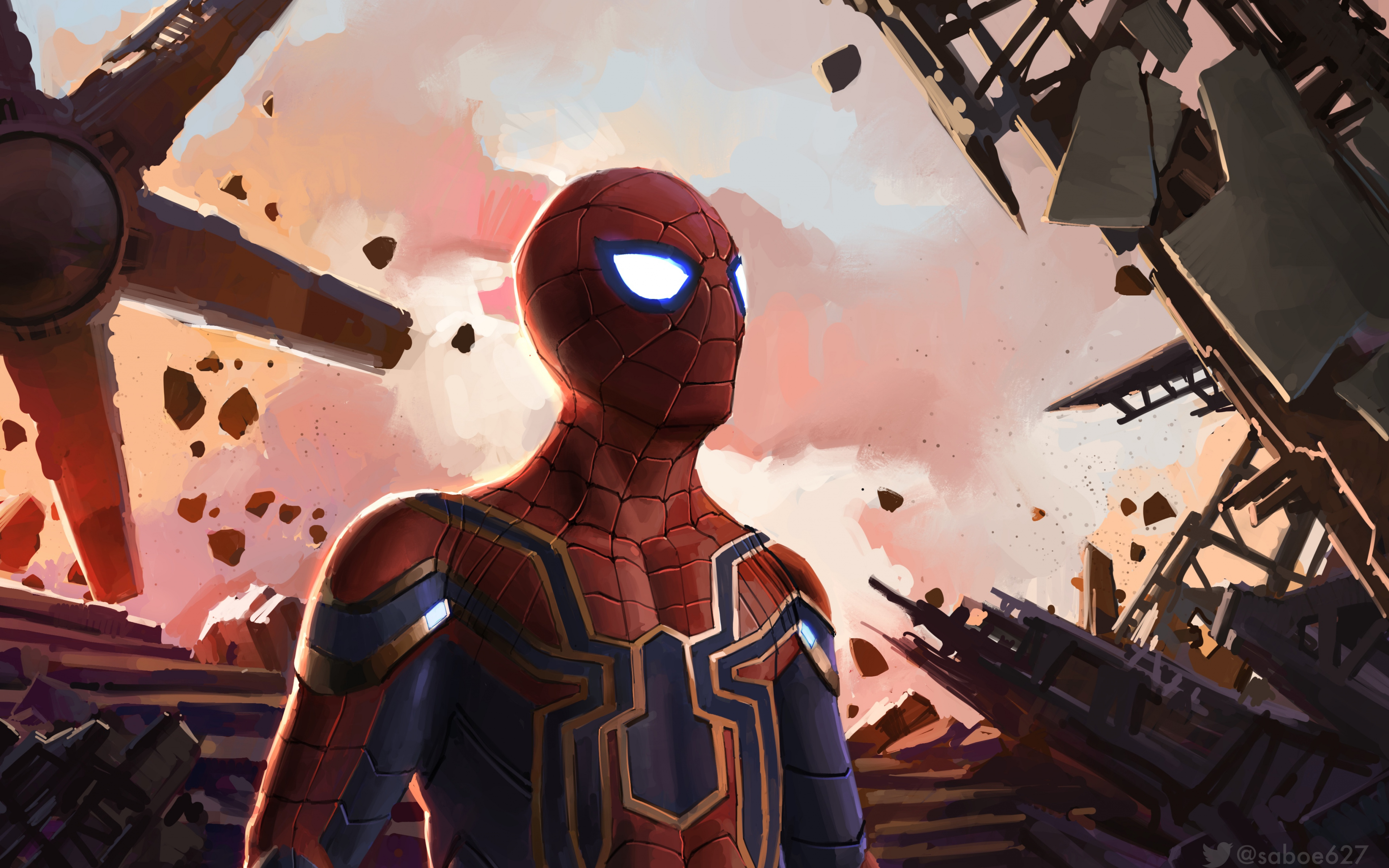 Iron Man And Spiderman Artwork Wallpapers
