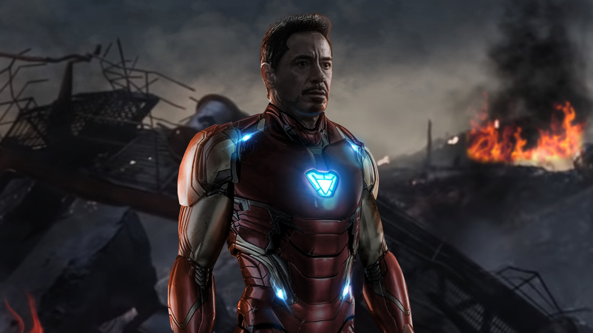 Iron Man Last Scene In Avengers Endgame Wallpapers