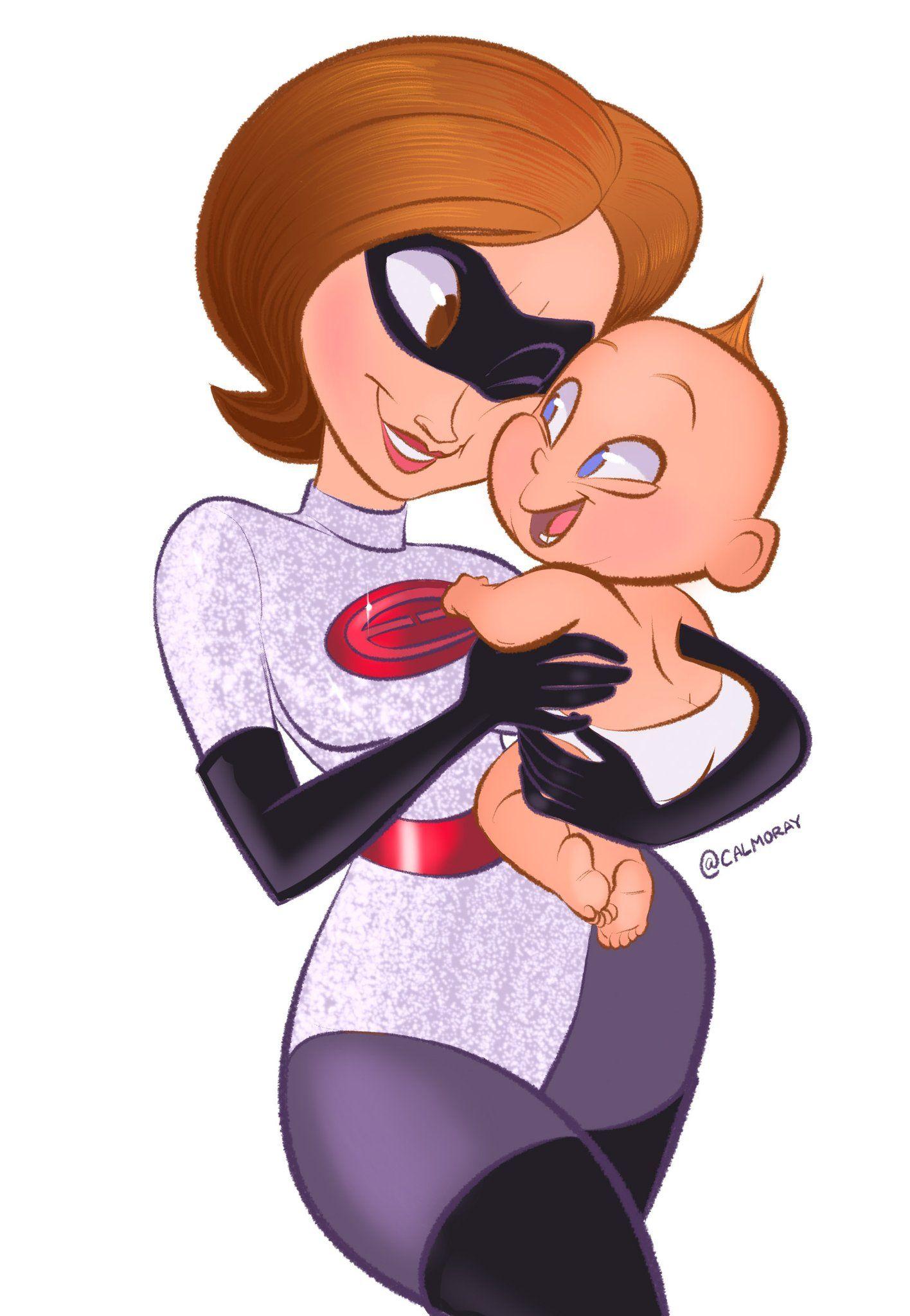 Jack Jack Parr And Elastigirl The Incredibles 2 Wallpapers