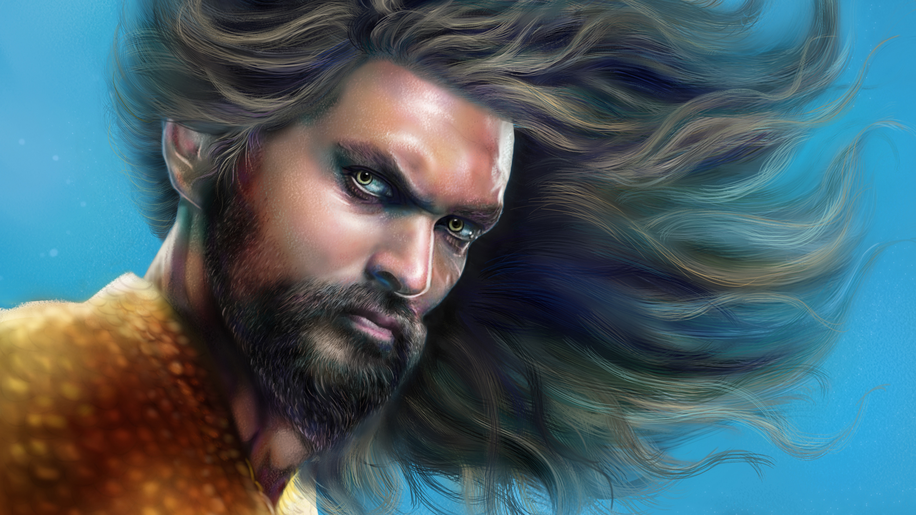 Jason Momoa As Aquaman Art Wallpapers