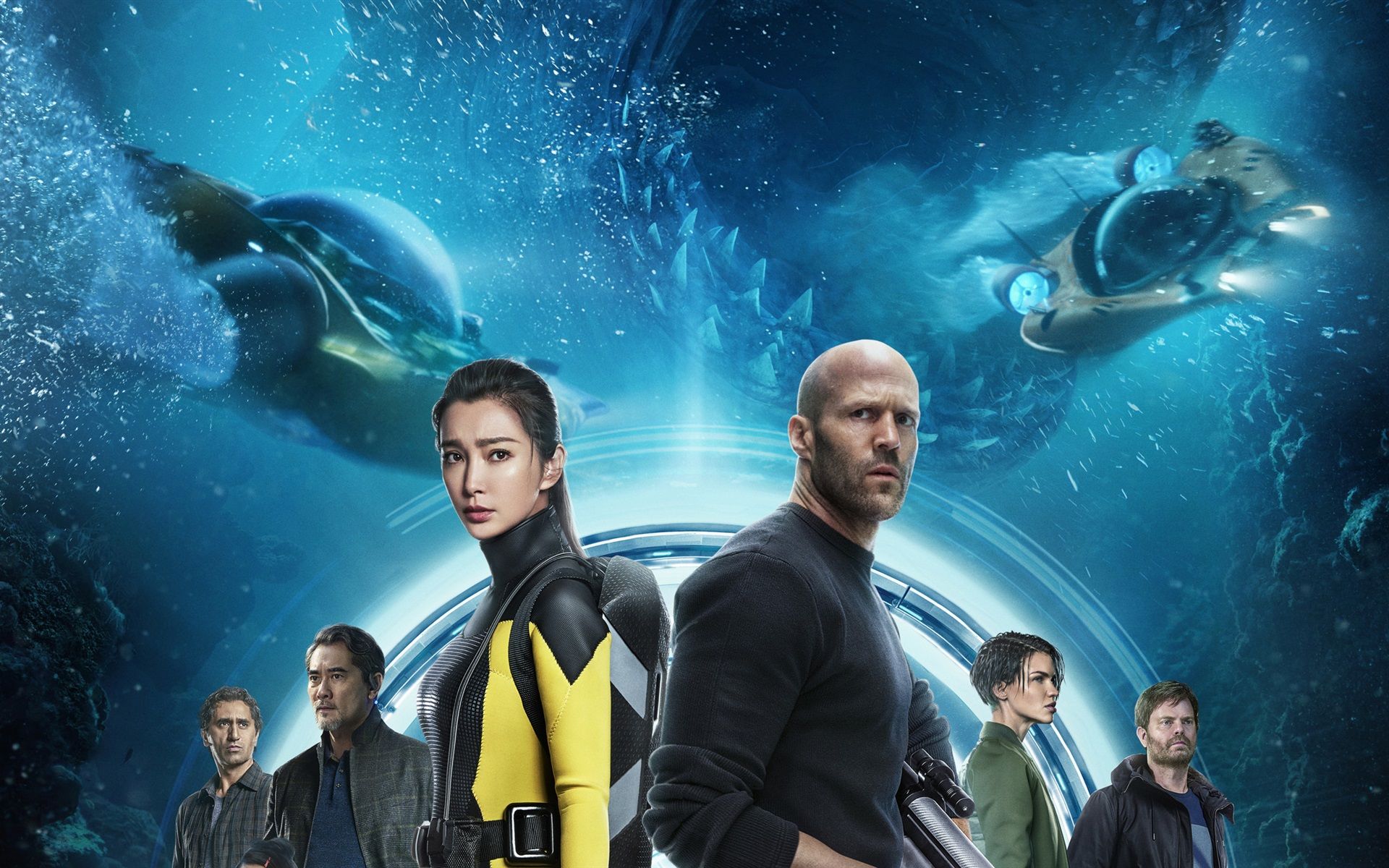 Jason Statham And Li Bingbing The Meg 2018 Movie Wallpapers