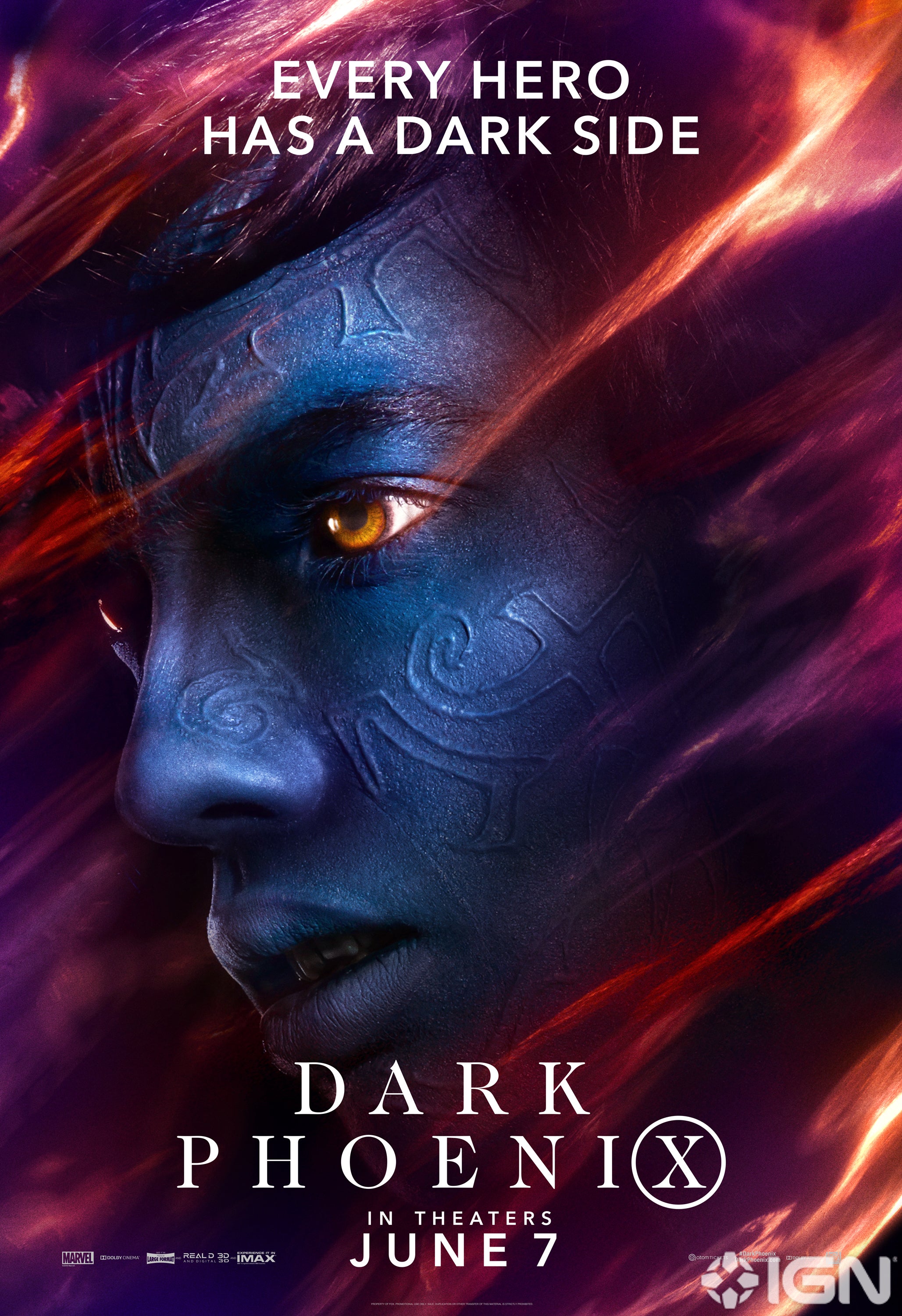 Jessica Chastain X-Men Dark Phoenix Poster Wallpapers