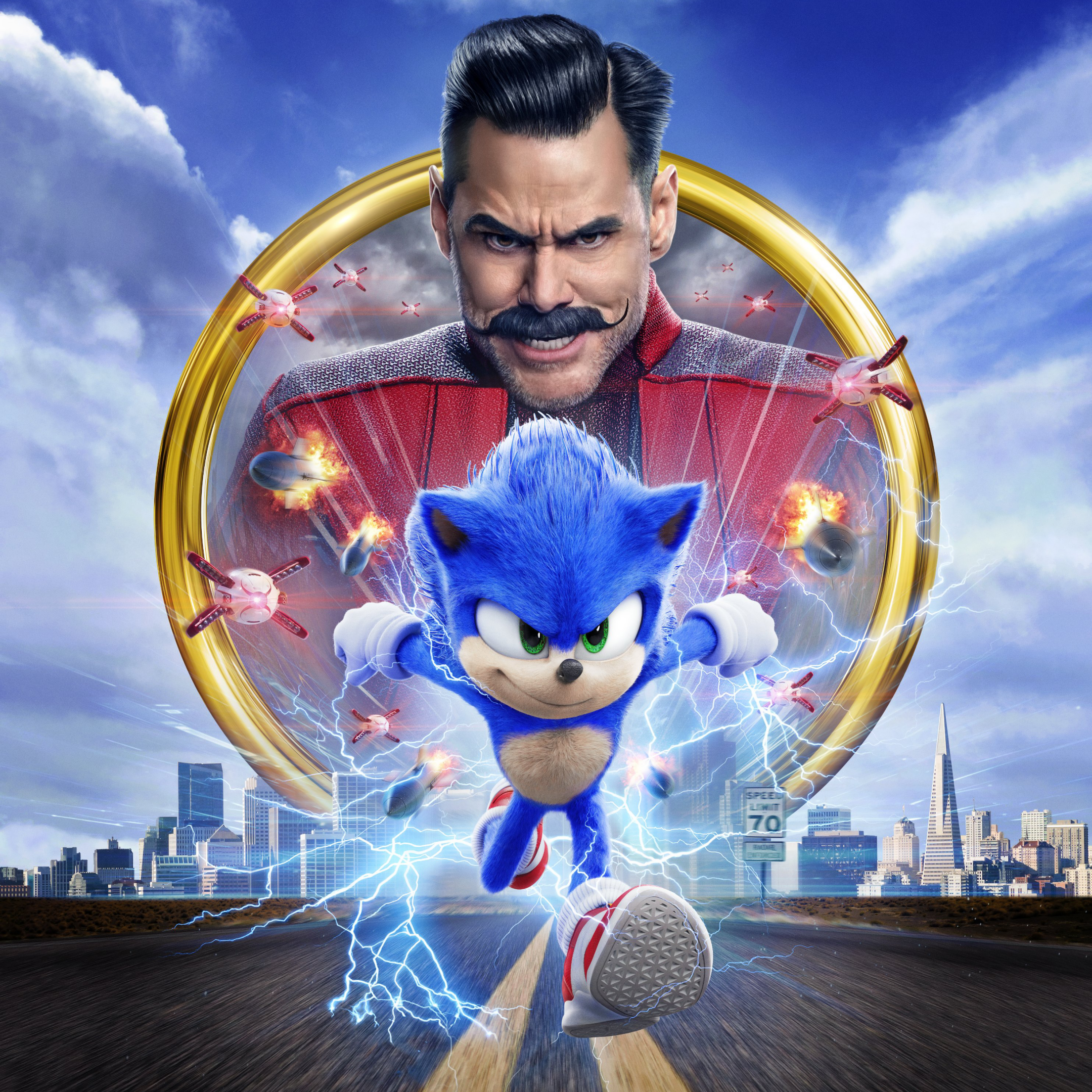 Jim Carrey In Sonic The Hedgehog Movie Wallpapers