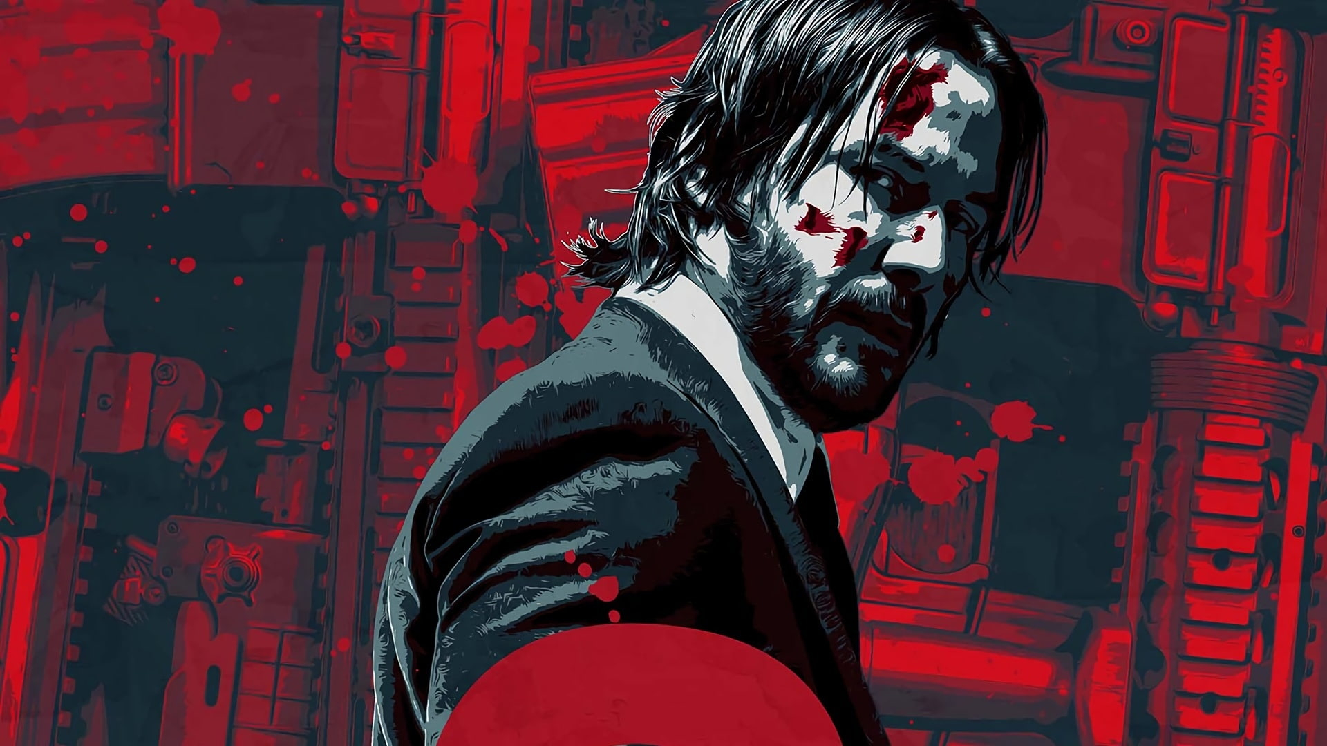 John Wick Baba Yaga Minimal Amoled Wallpapers