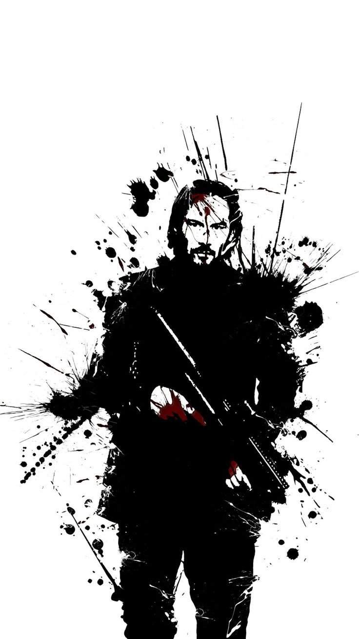 John Wick Baba Yaga Minimal Amoled Wallpapers