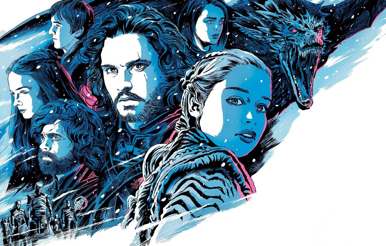 Jon Snow And Daenerys Targaryen Meet Wallpapers