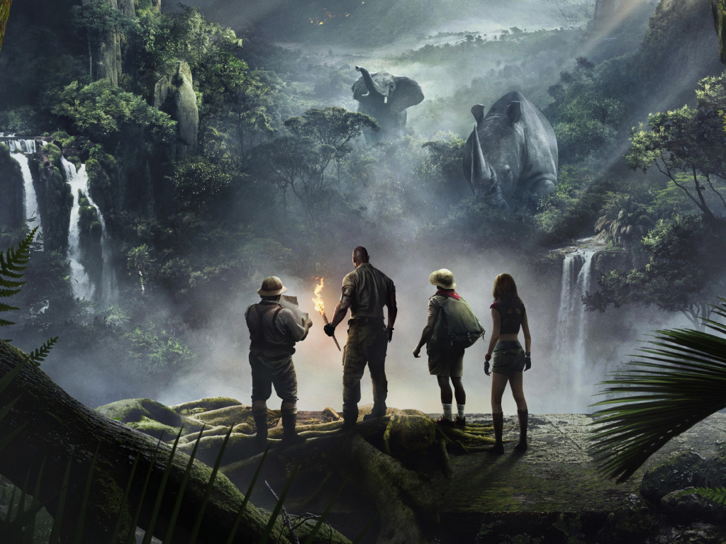 Jumanji Welcome To The Jungle Movie Cast Wallpapers